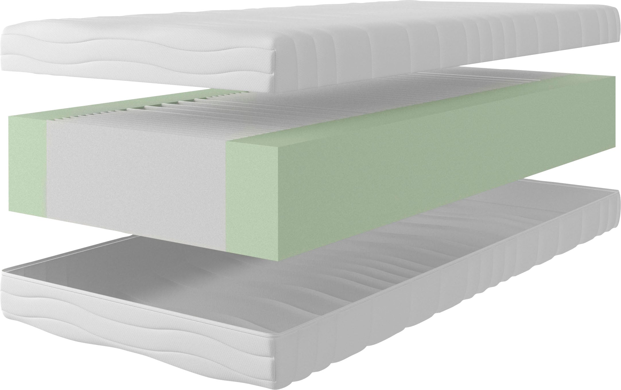 Home affaire Komfortschaummatratze »Wismar, 7 Zonen Matratze 90x200 cm, 100x200 cm & weitere Grössen«, 28 cm hoch, (1 St.), Matratzen H2/H3, ergonomisch, atmungsaktiv