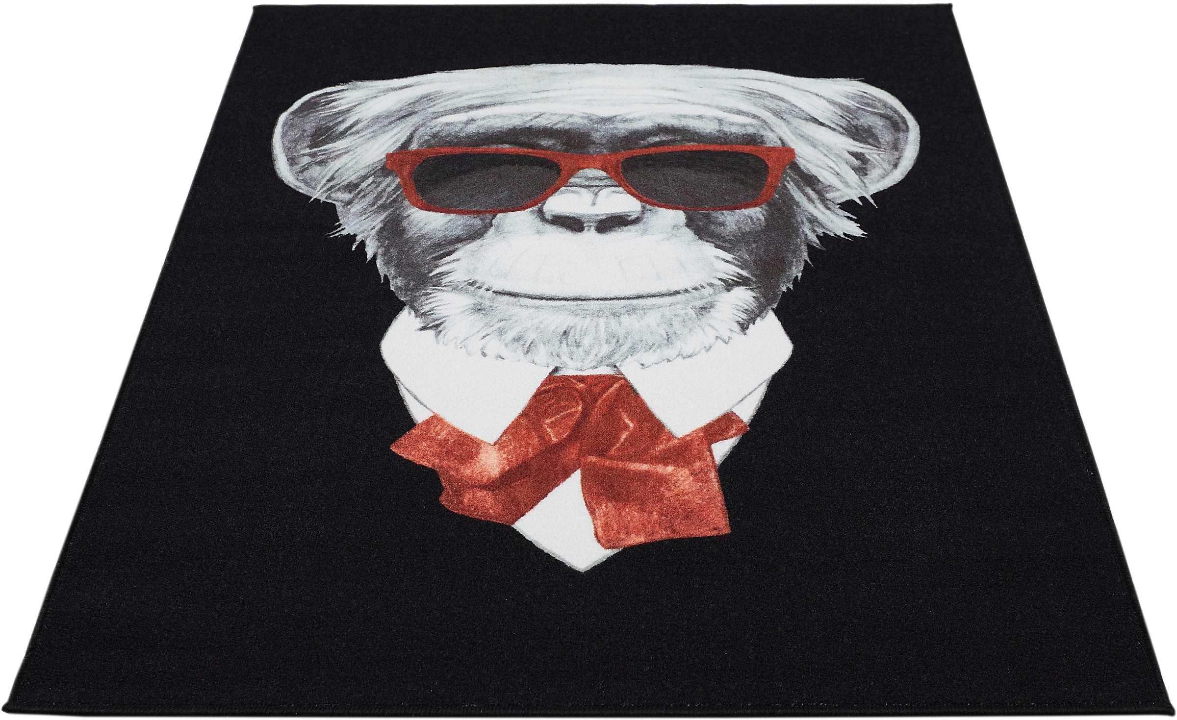 Image of Andiamo Teppich »Karl der Affe«, rechteckig, 4 mm Höhe, modernes Design, bedruckt, Wohnzimmer bei Ackermann Versand Schweiz
