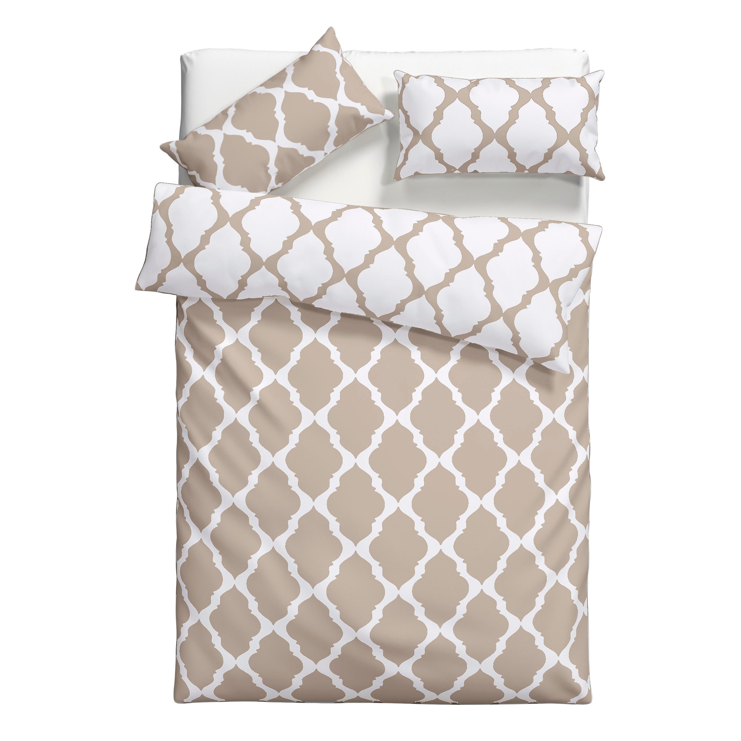 Home affaire Wendebettwäsche »Alba in Gr. 135x200 oder 155x220 cm« 2 tlg. Bettwäsche mit Wendeoptik, in verschiedenen Qualitäten, Baumwolle