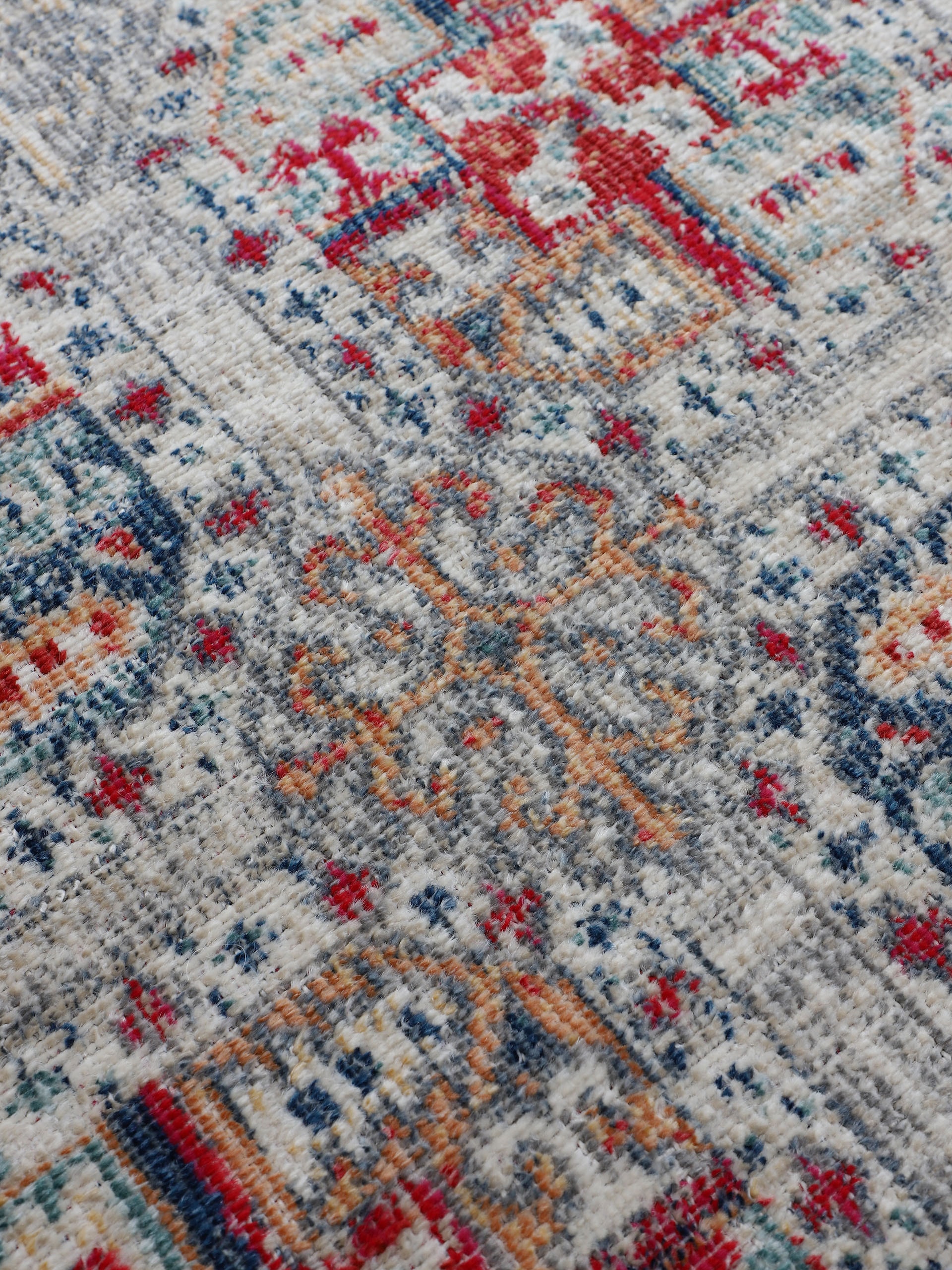 carpetfine Teppich »Mahal«, rechteckig, 3 mm Höhe, Orient Vintage Look, Wohnzimer