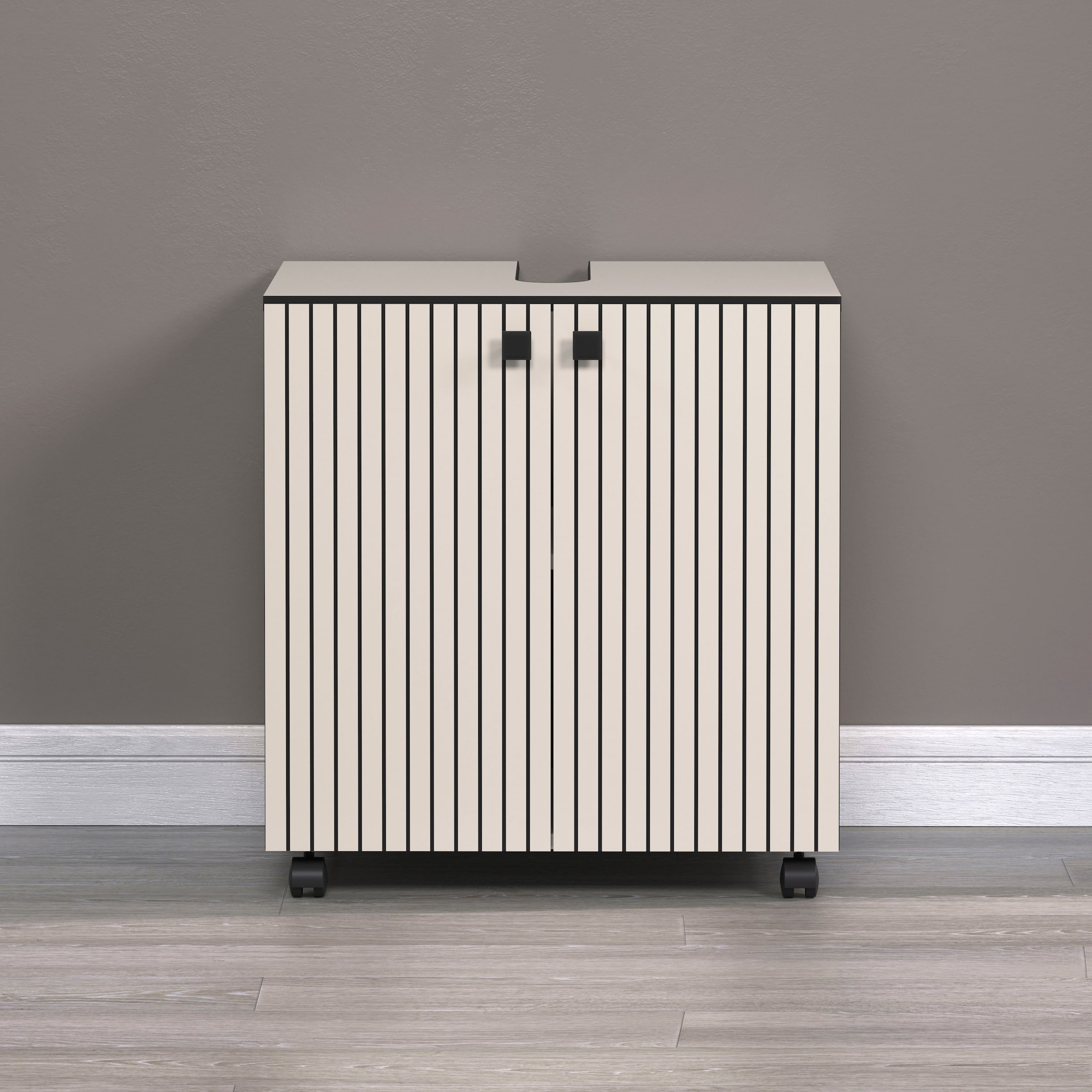 Image of welltime Waschbeckenunterschrank "Amrum" Waschtisch auf Rollen - (B/T/H) wahlweise 60-80/42/64 cm