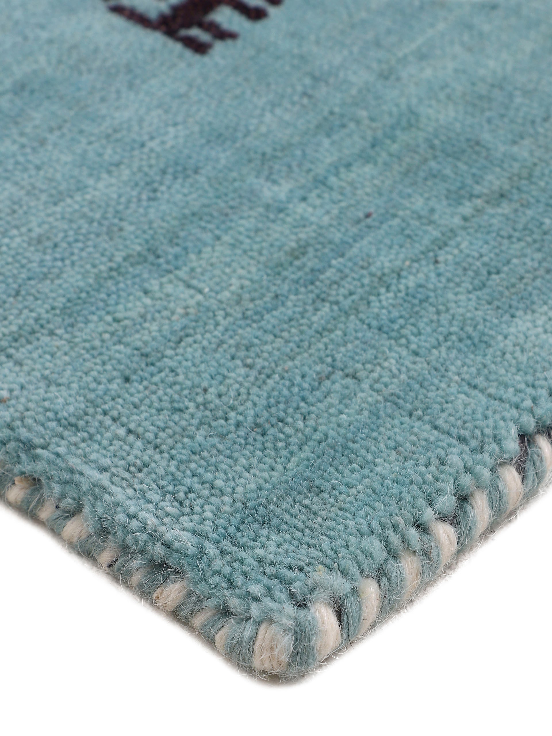 carpetfine Wollteppich »Gabbeh Uni, auch als Läufer erhältlich«, rechteckig, 15 mm Höhe, reine Wolle, handgewebt, Gabbeh Loom Tiermotiv, grosse Farbauswahl