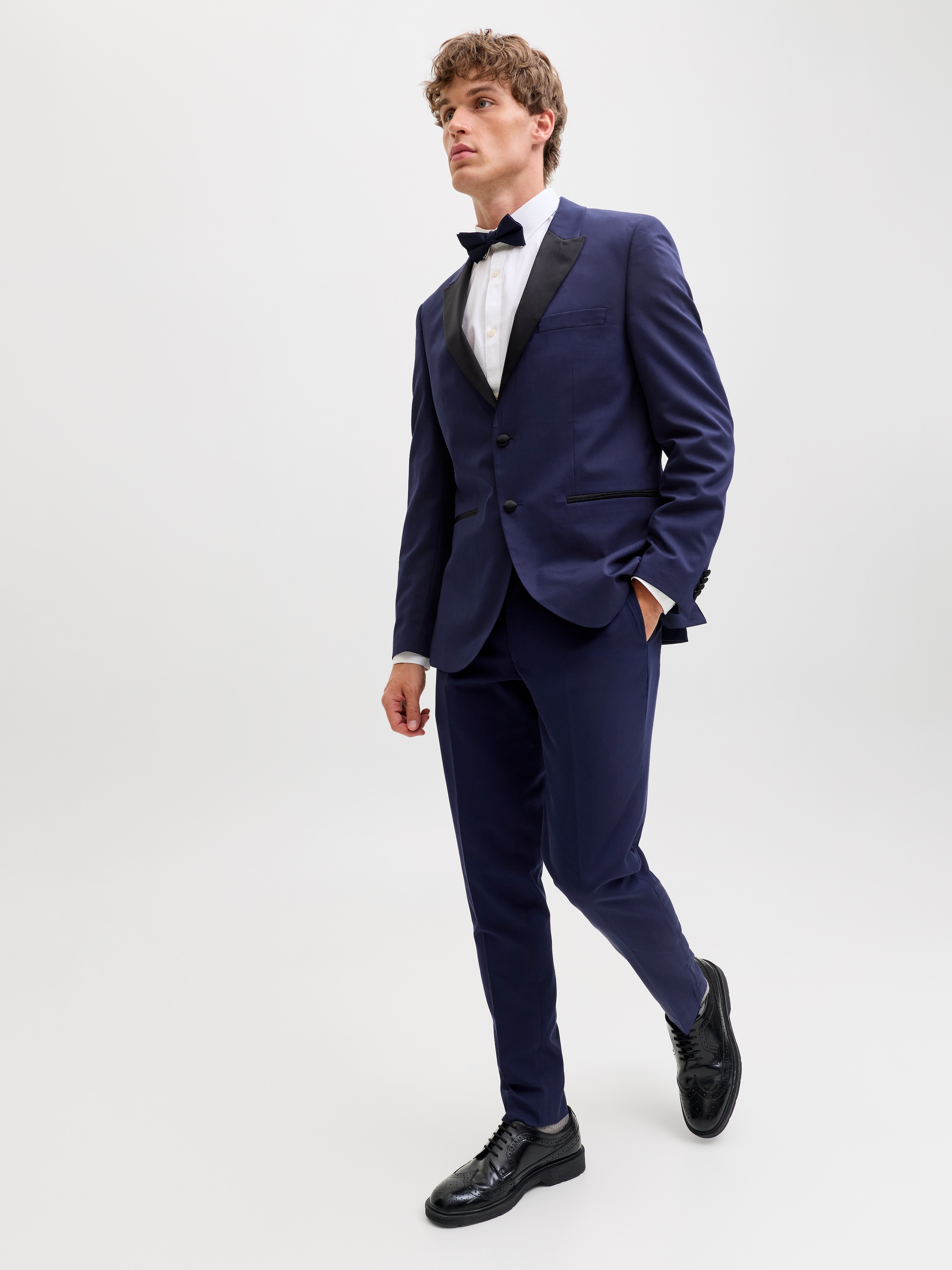 Jack & Jones Anzughose »JPRFRANCO  Hose mit schmalem Bein und cleanem Look«  meliert, modisch, slim fit, Kunstfaser