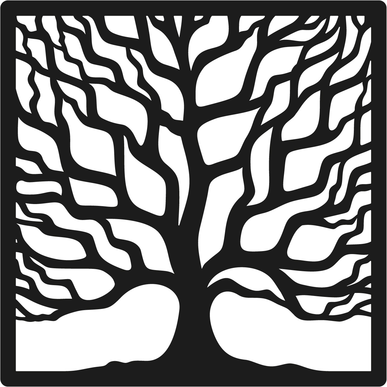 Image of GOODproduct Wandbild "Lebensbaum durchsichtig mit Lochbohrung für leichte Anbringung" Baum Baumbilder Wald 1 Stk. tlg. Lebensbaum, Schwebeeffekt dank der Transparenz
