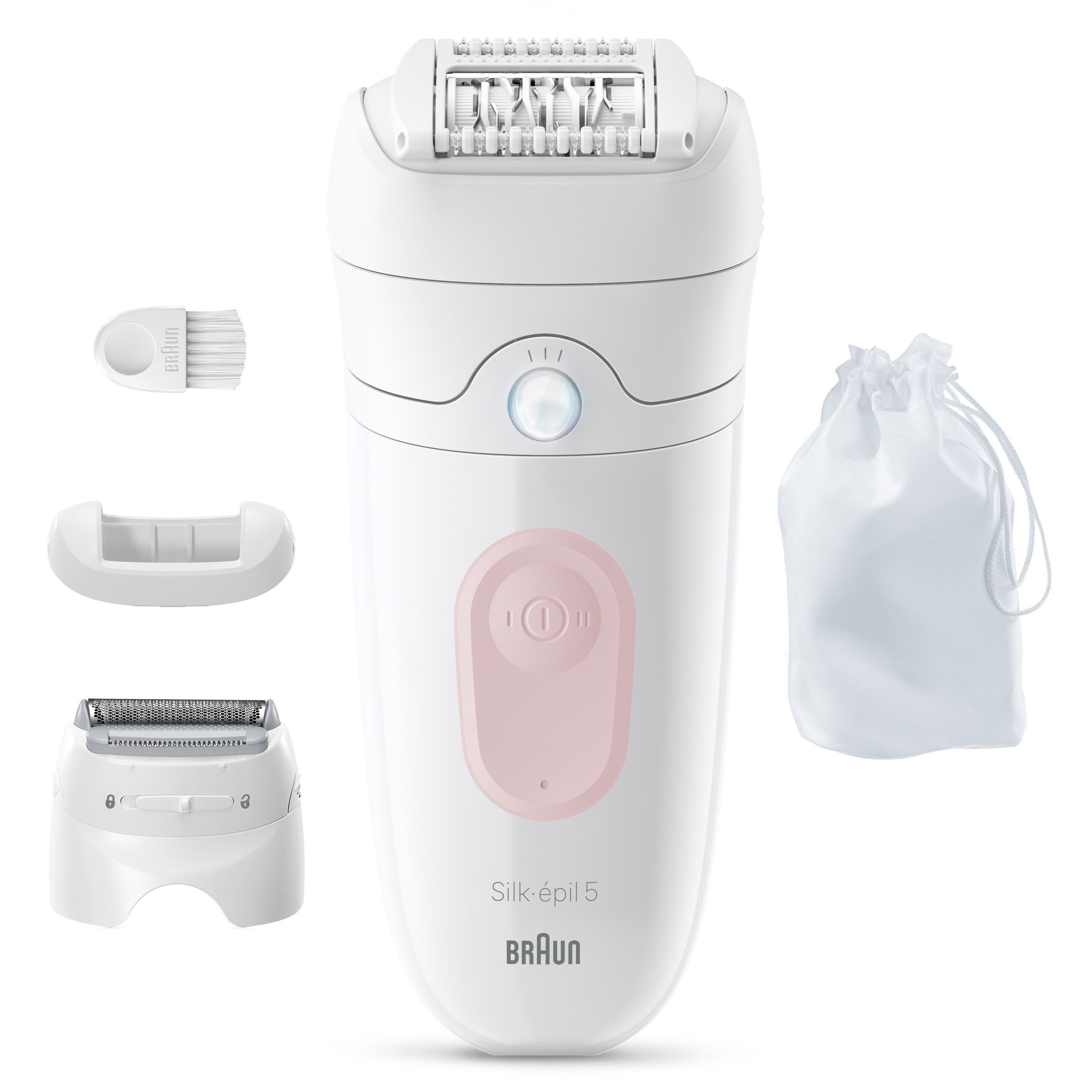 Braun Épilateur »Silk-épil 5 SE5-030« Wet & Dry, épilation facile, tête de rasage et tête de tondeuse