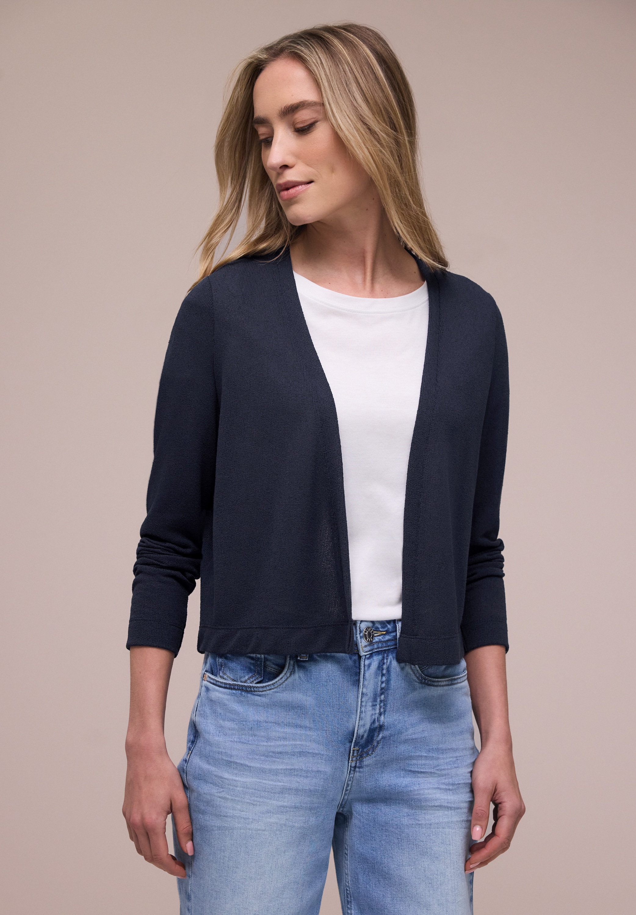 STREET ONE Veste en tricot »Style Nette« in offener Passform