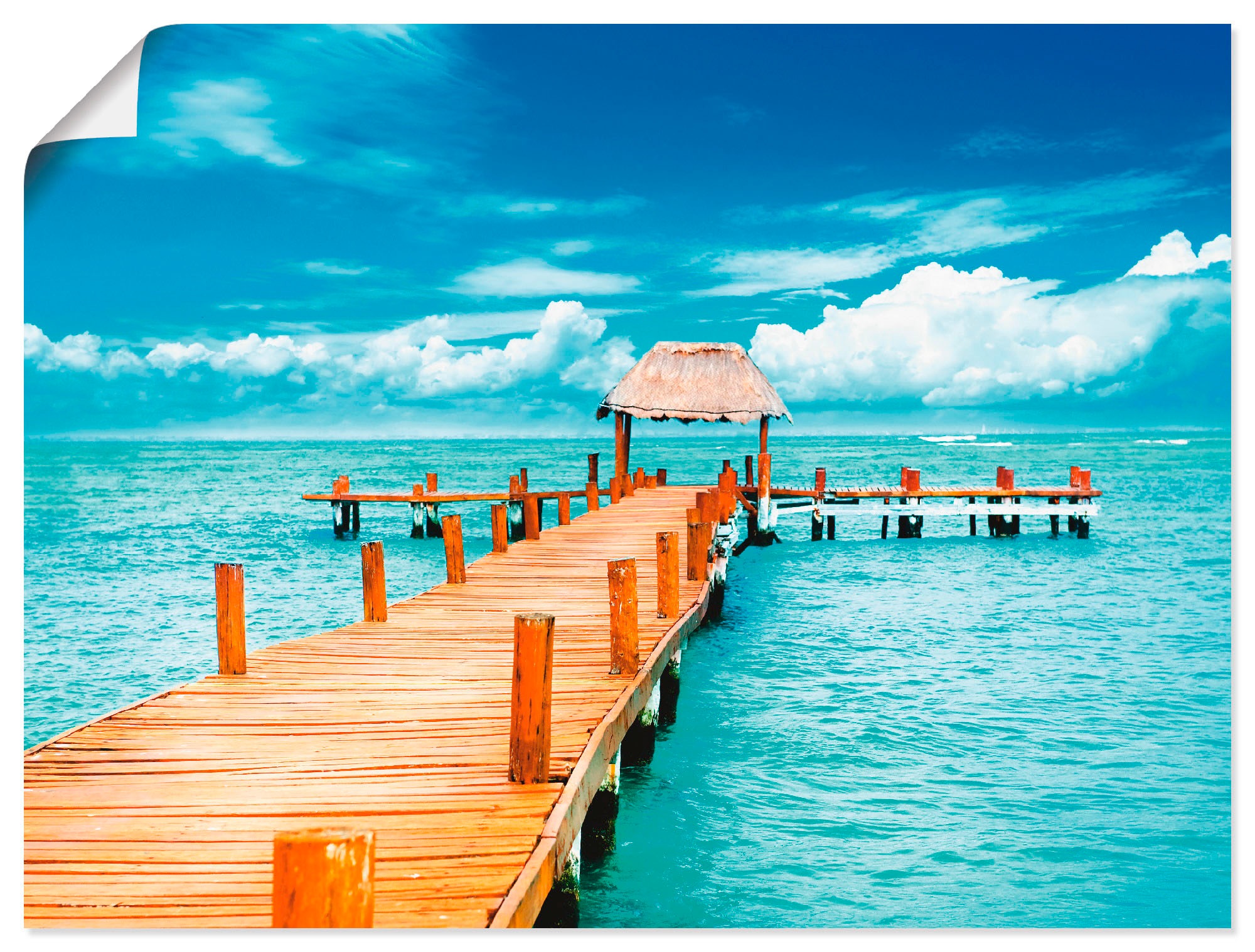 Image of Artland Wandbild »Ferien Paradies Isla Mujeres Mexiko«, Amerika, (1 St.), in vielen Grössen & Produktarten - Alubild / Outdoorbild für den Aussenbereich, Leinwandbild, Poster, Wandaufkleber / Wandtattoo auch für Badezimmer geeignet bei Ackermann Versand S