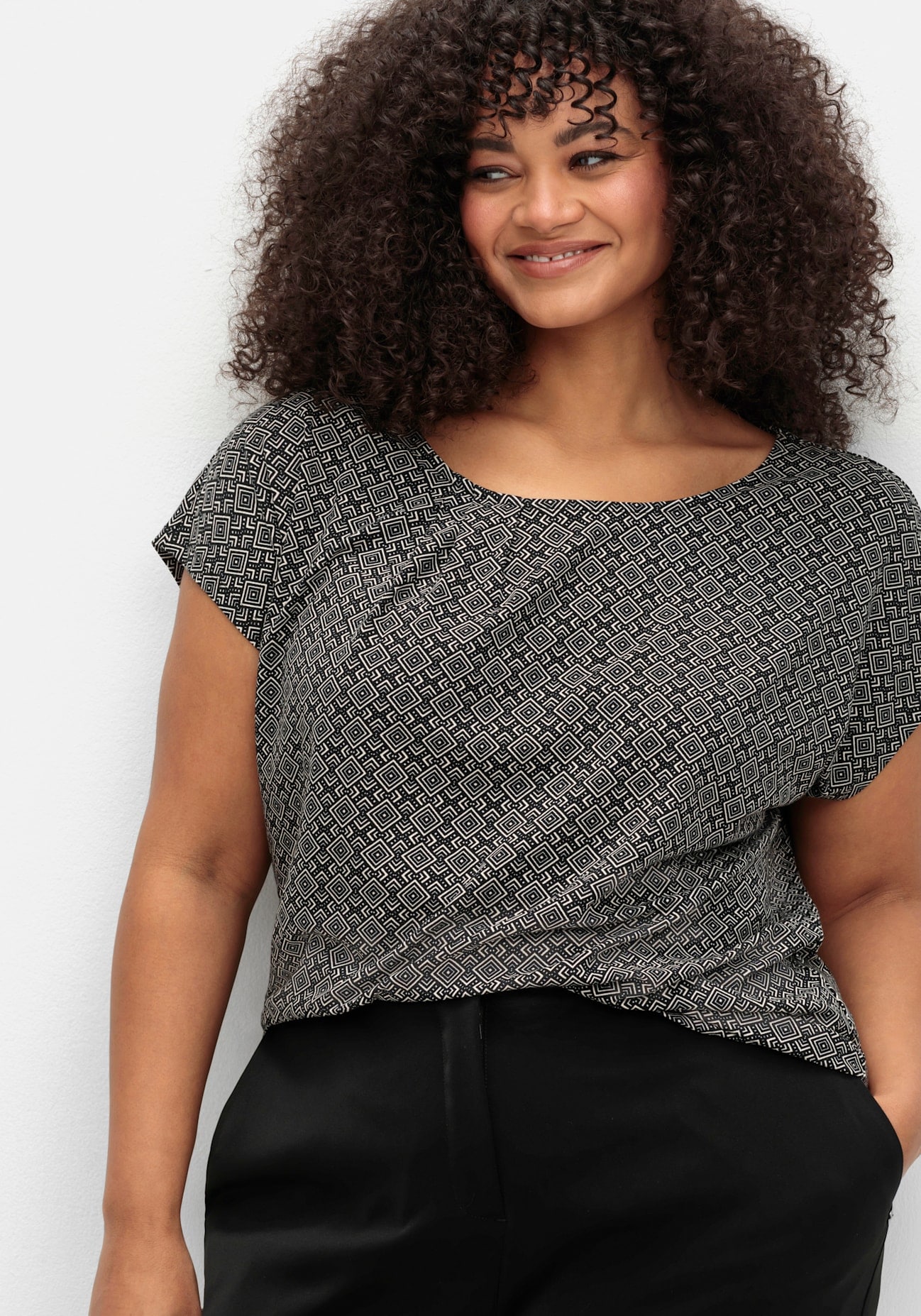 Sheego T-Shirt »Kurzarmshirt«, (1 tlg.)