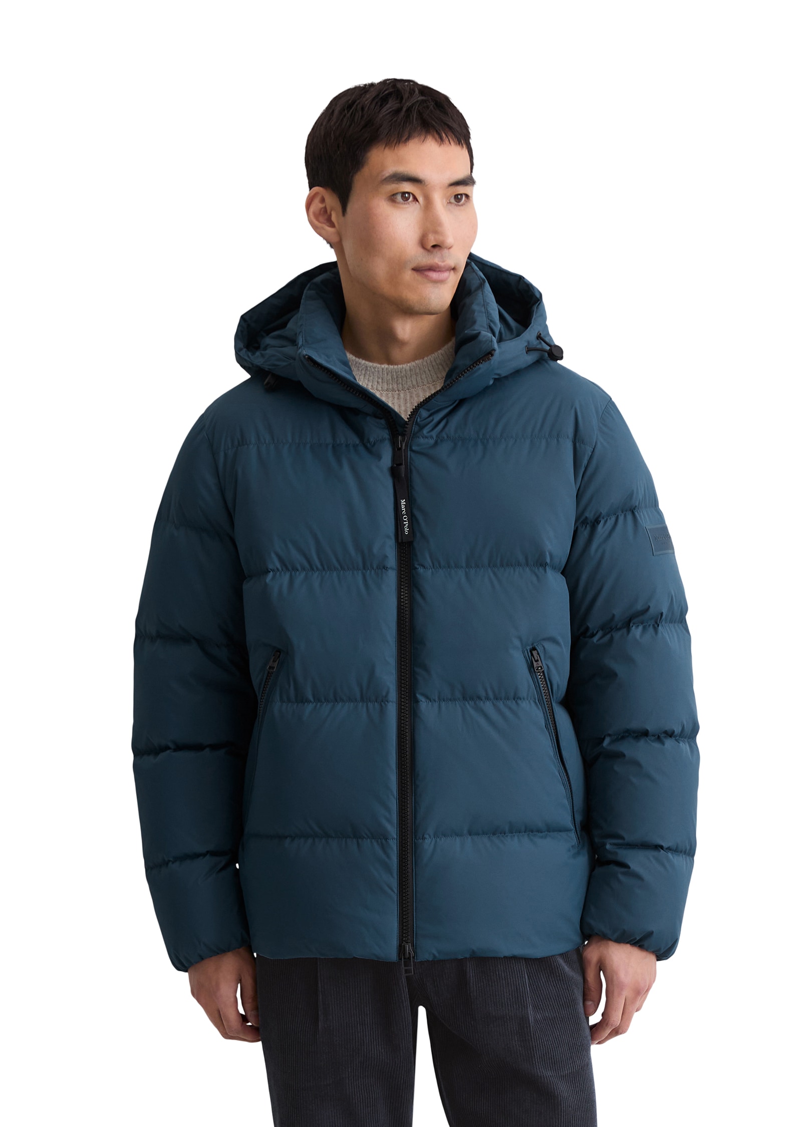 Image of Marc OPolo Daunenjacke mit Kapuze mit 2-Wege-Zipper und abnehmbarer Kapuze