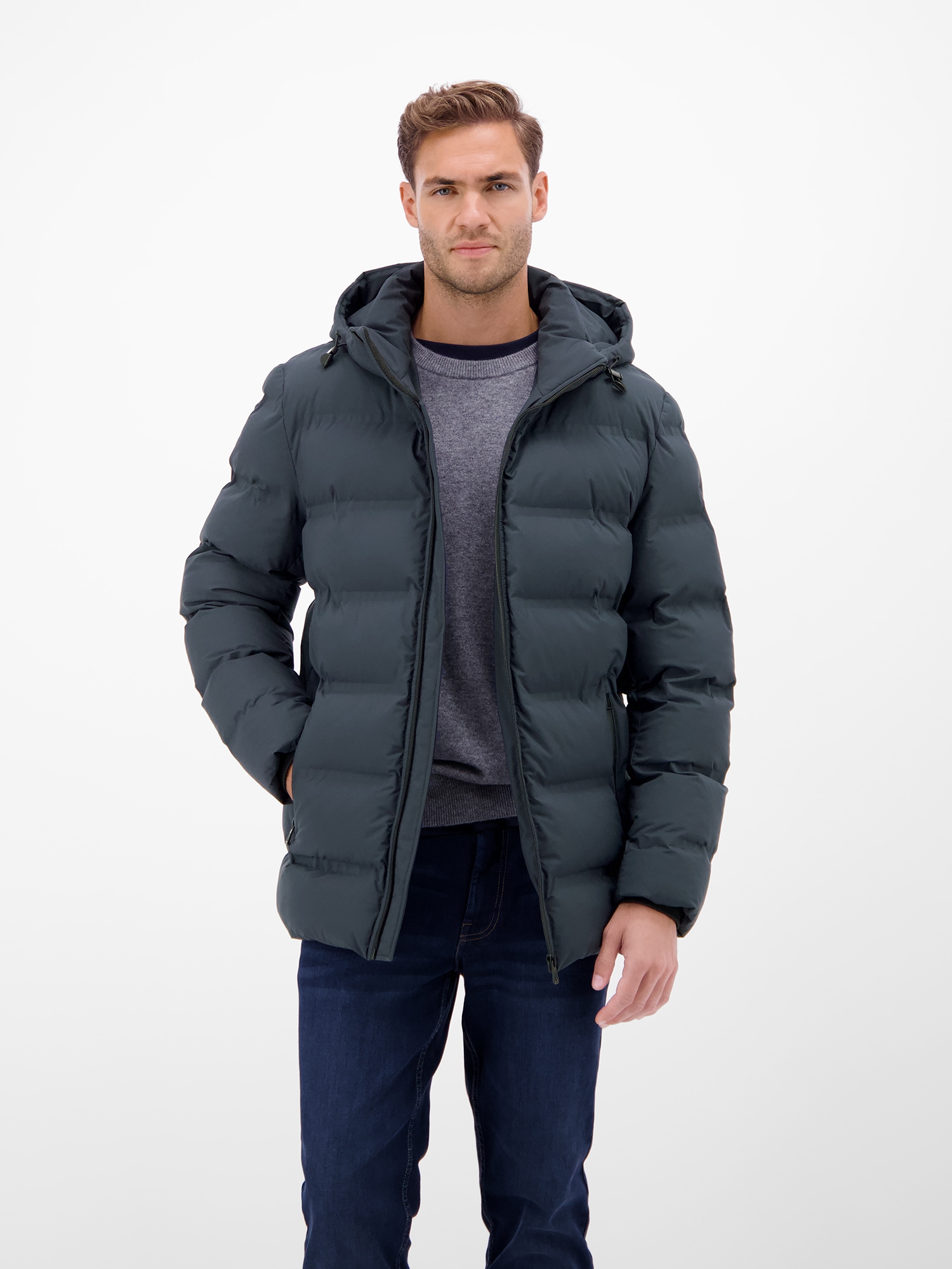 LERROS Veste d'hiver »Herren Winterjacke - smart und unkompliziert« mit Kapuze