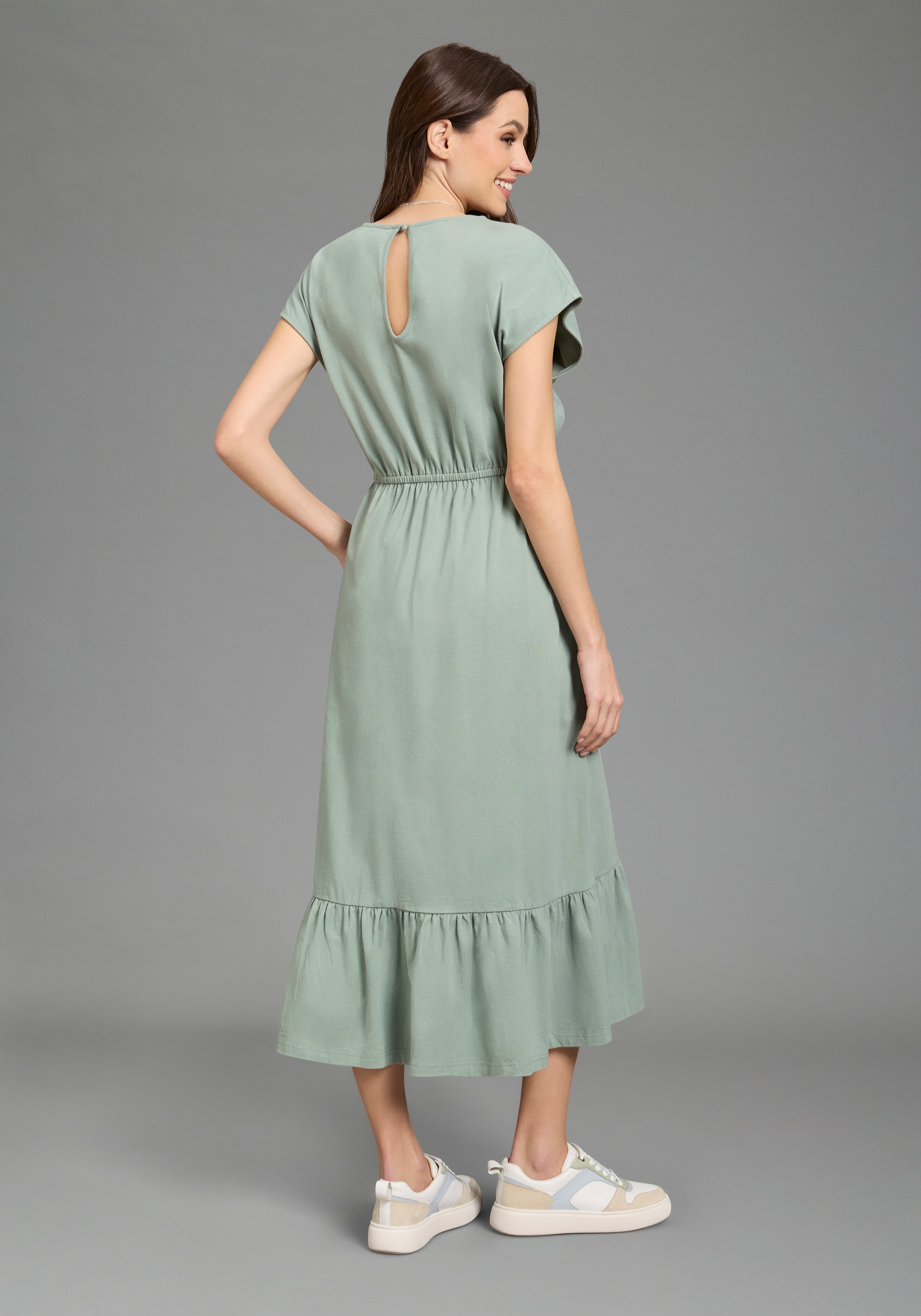 Neun Monate Robe de maternité »2er Pack Umstandskleider« Packung, 2, 2 pièces tlg. modischer Stil, für Schwangerschaft, aus Jersey, Kurzarm