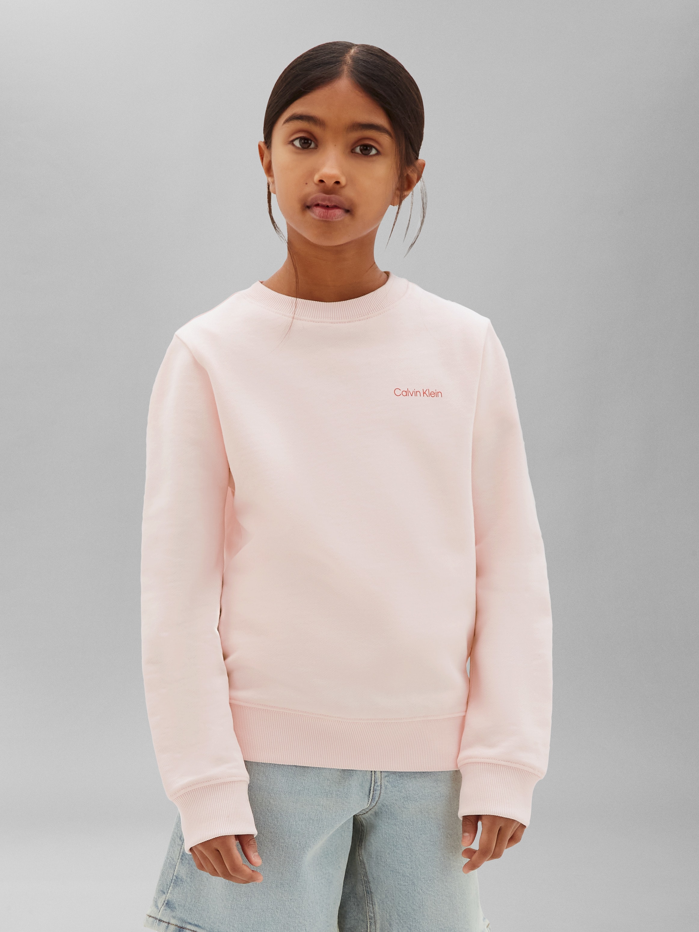 Calvin Klein Jeans Sweatshirt »SMALL CHEST LOGO REGULAR«, Regular fit, Logoschriftzug
