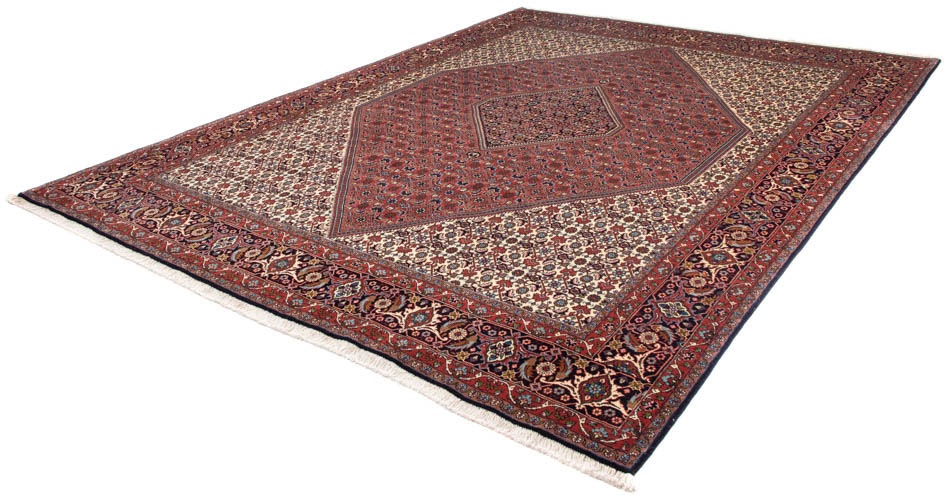 Image of morgenland Orientteppich »Perser - Bidjar - 337 x 250 cm - dunkelrot«, rechteckig, 15 mm Höhe, Wohnzimmer, Handgeknüpft, Einzelstück mit Zertifikat bei Ackermann Versand Schweiz