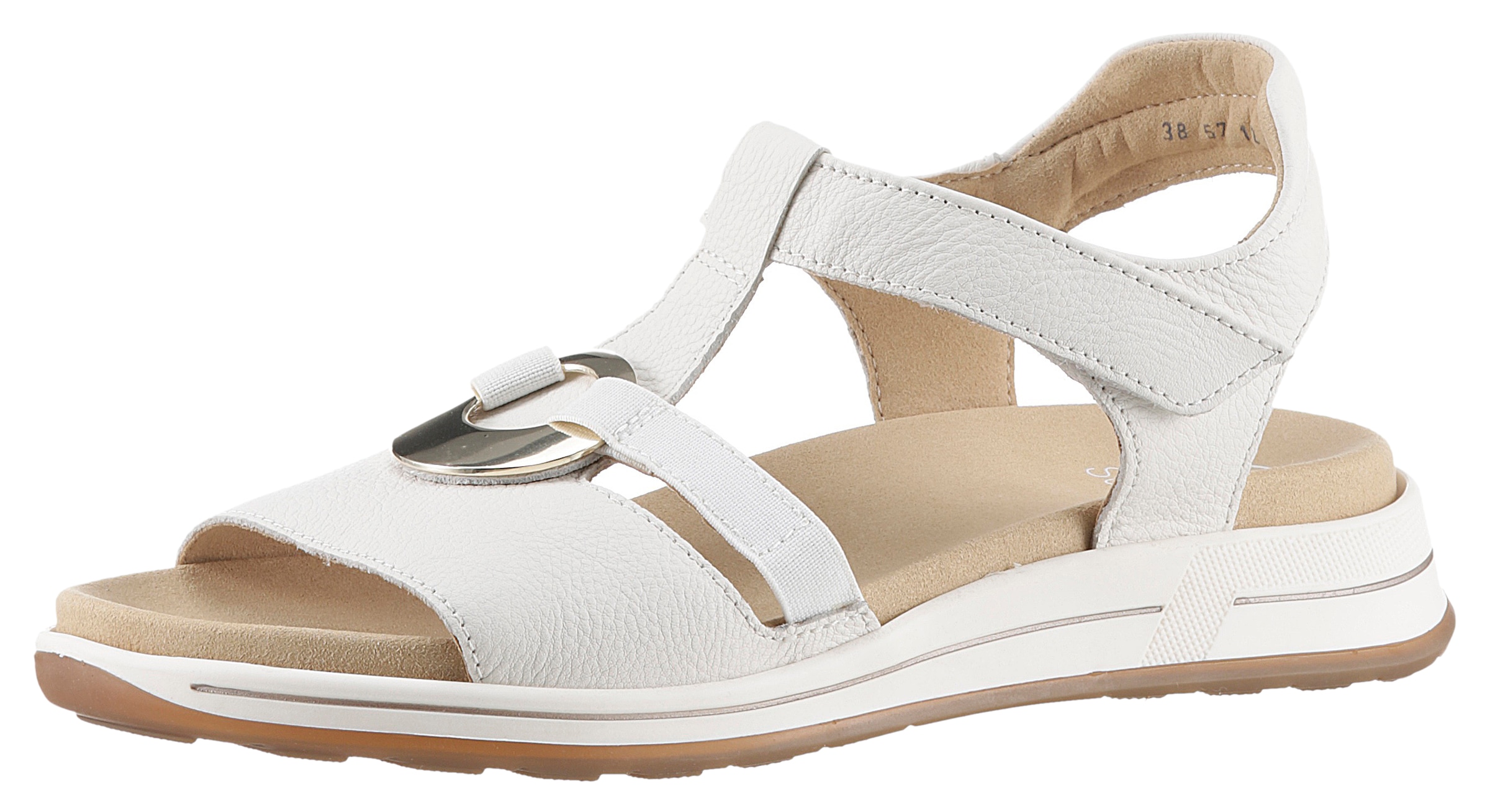 Sandalette »OSAKA-S«, Sommerschuh, Sandale, Keilabsatz, mit waschbarem Fussbett, H-Weite