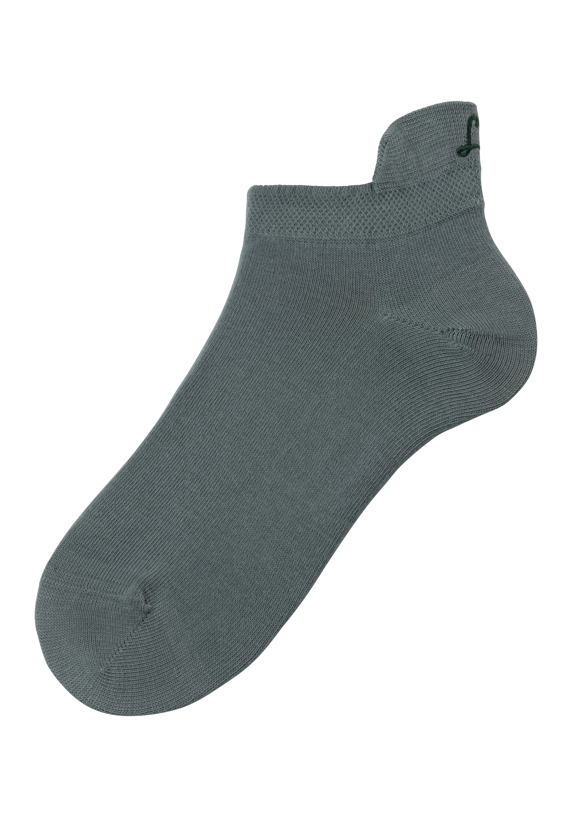 LASCANA Sneakersocken, (Box, 7 Paar, Box), mit kleiner Stickerei