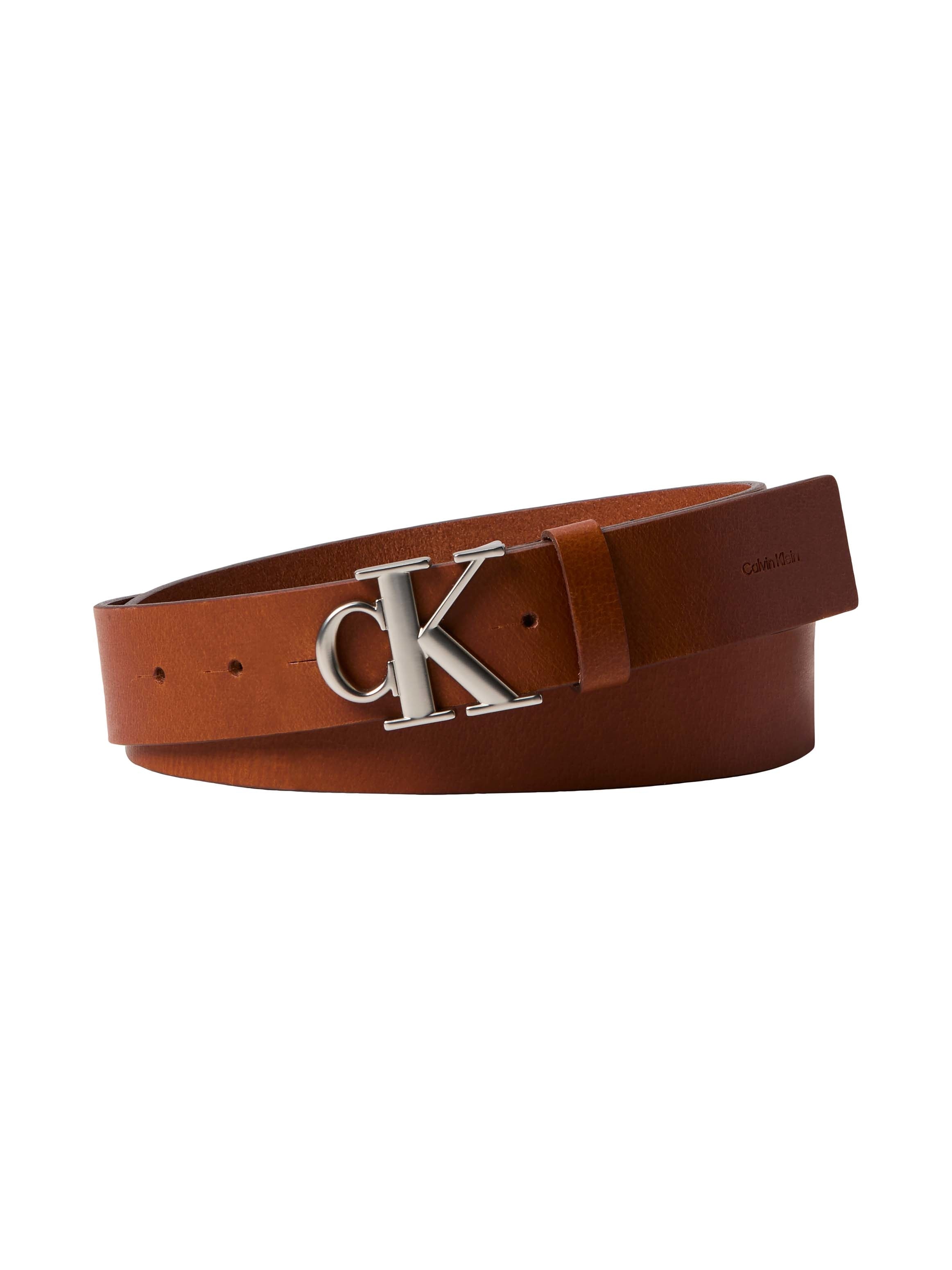 Image of Calvin Klein Ledergürtel "CK BUCKLE SMOOTH 35MM" Grössenverstellbar mit Metallschliesse
