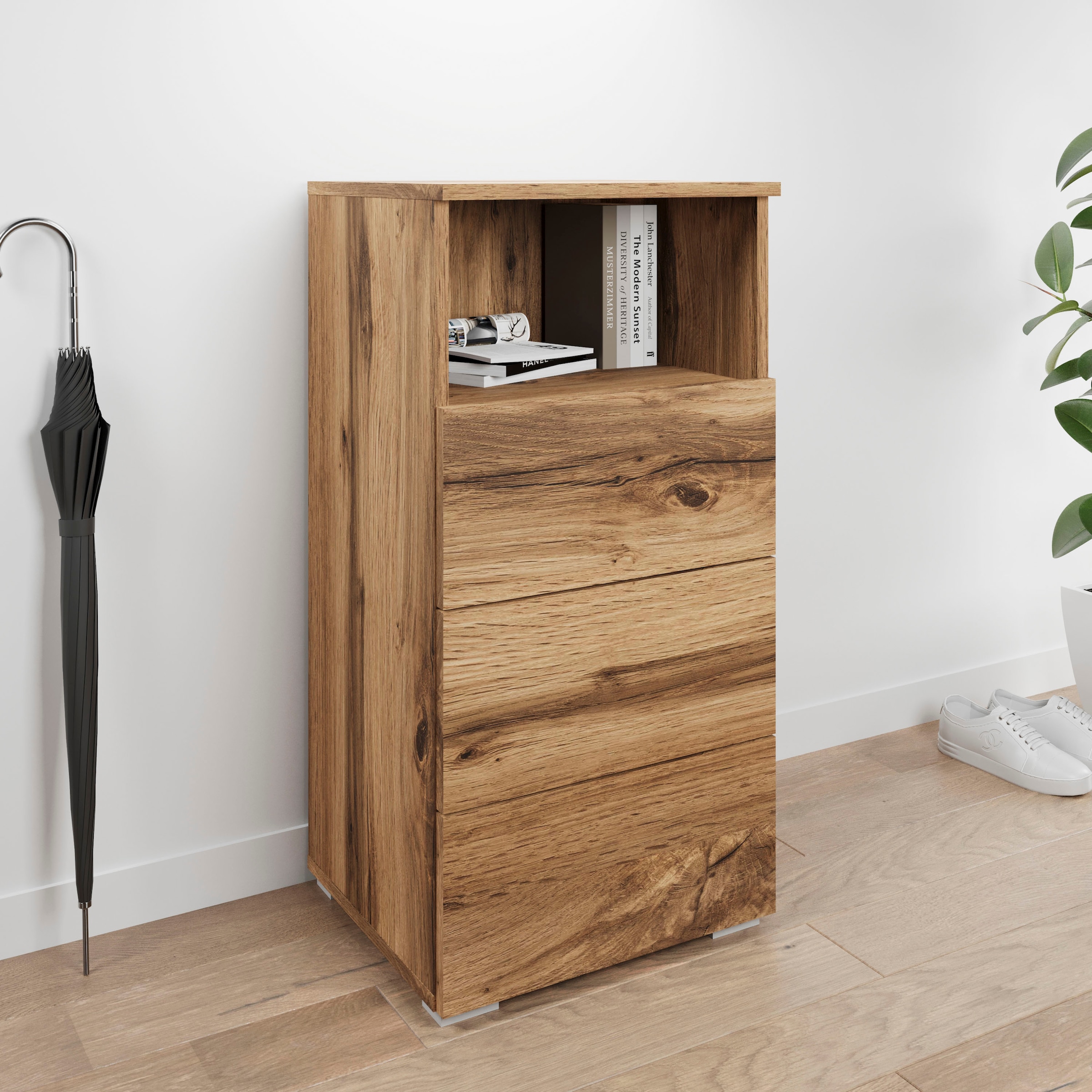 GOODproduct Mehrzweckschrank »Paris« mit 3 Schubkästen (Breite 40 cm)