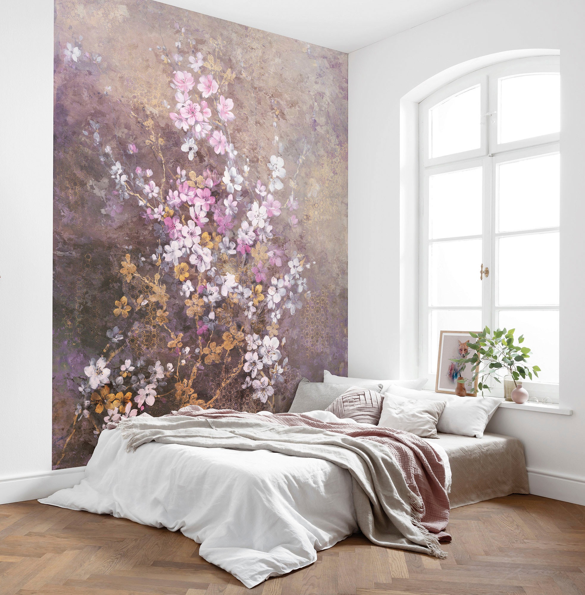 Komar Vliestapete »Digitaldruck Vlies - Hanami - Grösse 200 x 250 cm«, bedruckt, Wohnzimmer, Schlafzimmer