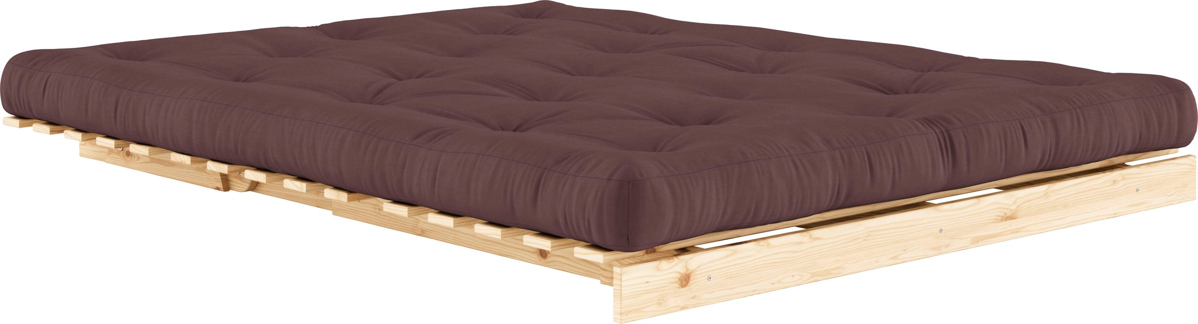 Karup Design Schlafsofa »Roots 160 Schlafsofa, Gästebett, Sofa mit Futonmatratze«, (2 St.), Inkl. Futonmatratze, Liegefläche 160x200 cm, FSC® zertifizierte Kiefer