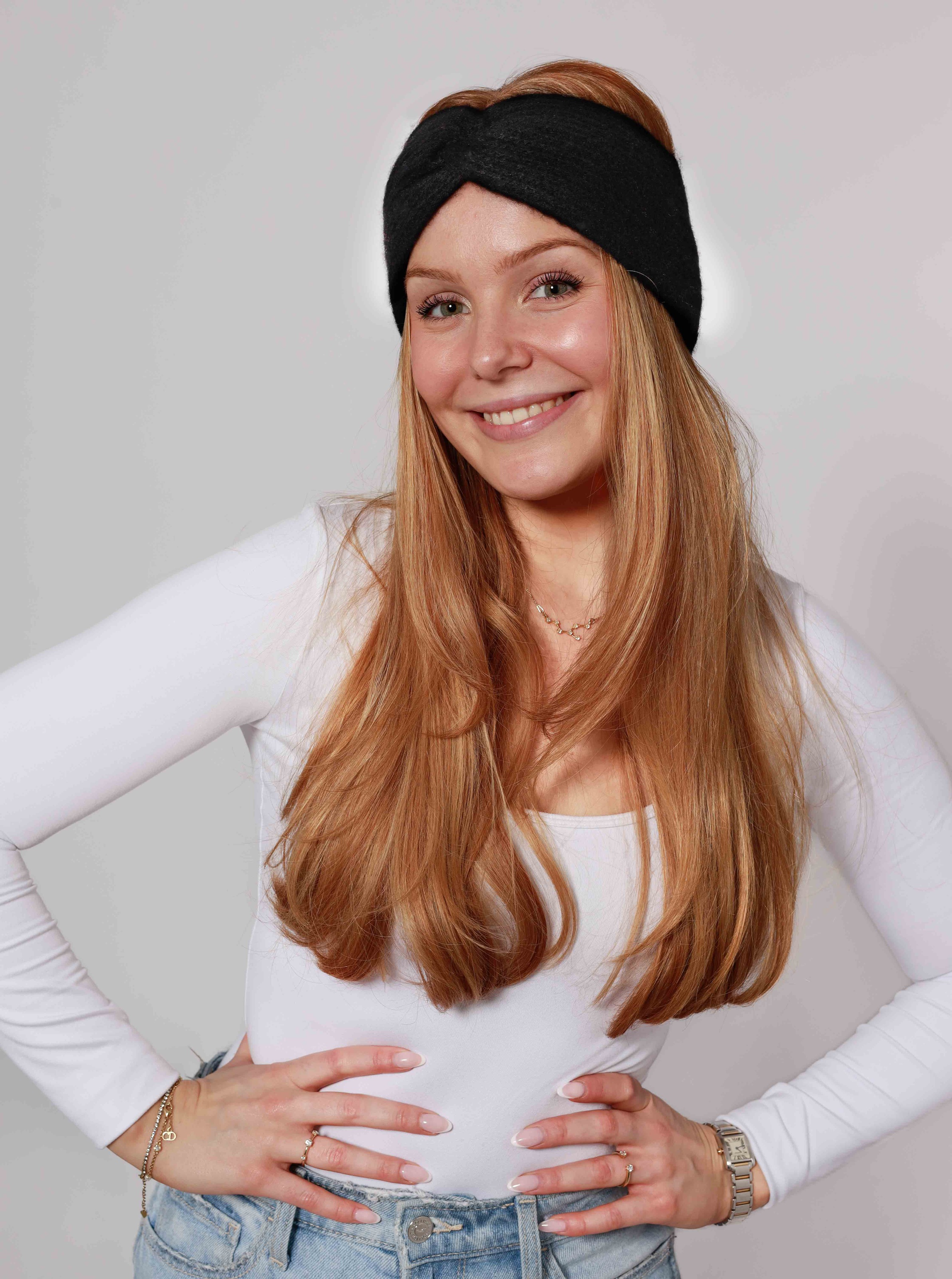 Zwillingsherz Serre-tête »"Rippe"« breit, gerippt,  mit Knotendetail