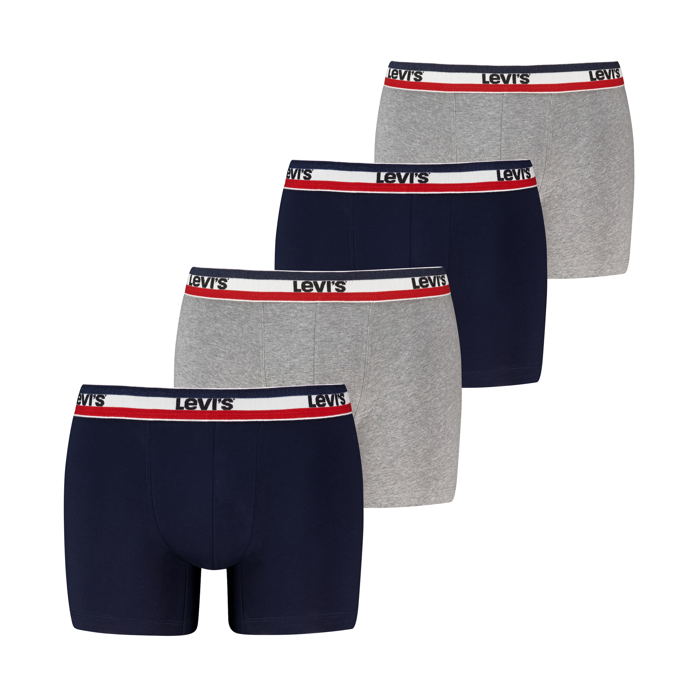 Levi's® Boxershorts »LEVIS MEN REPEAT SPW LOGO BOXER BRIEF 4P« 4er Pack, 