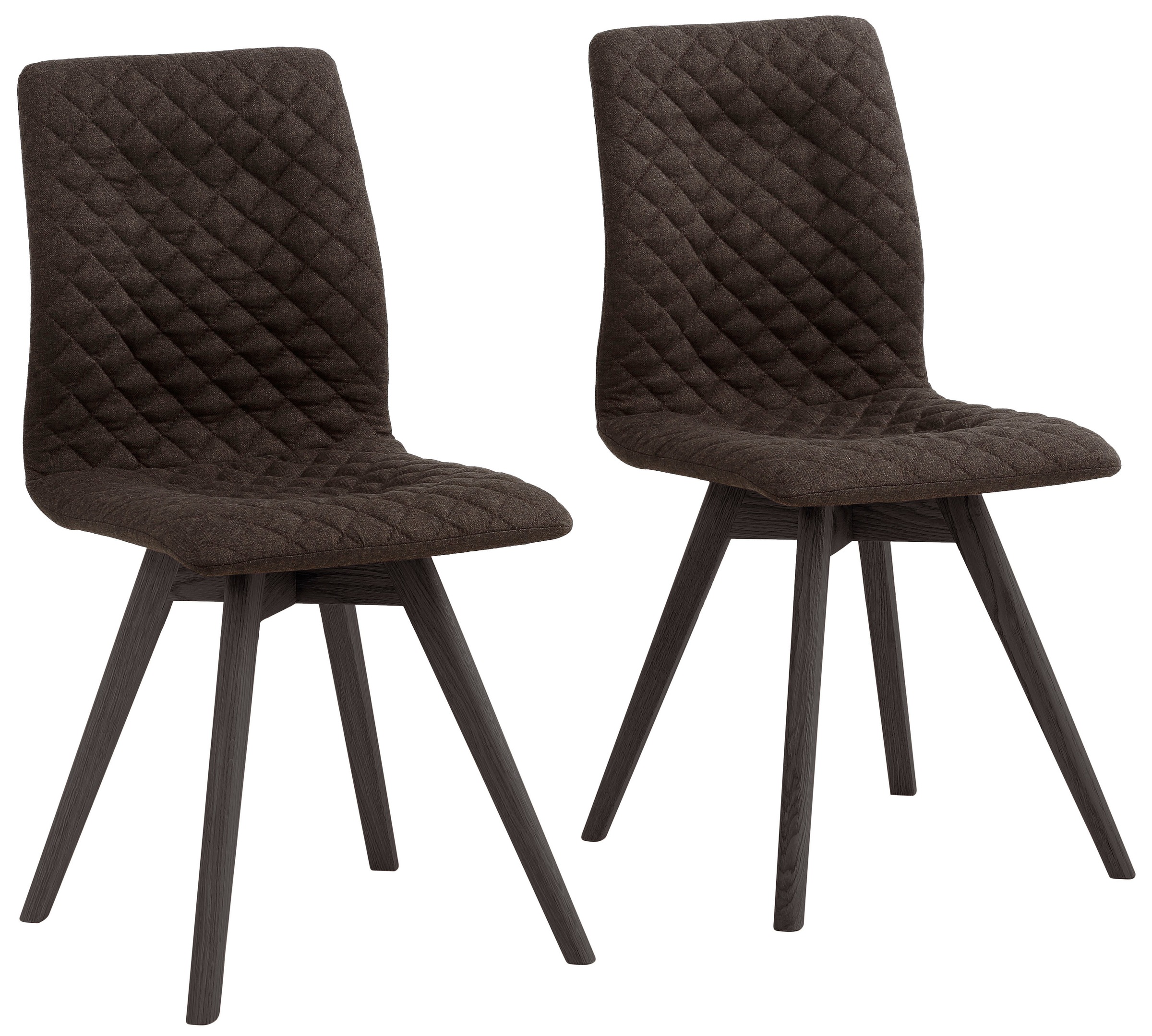 Image of andas 4-Fussstuhl »Rania«, (Set), 2 St., Struktur fein, mit Massivholzbeinen bei Ackermann Versand Schweiz