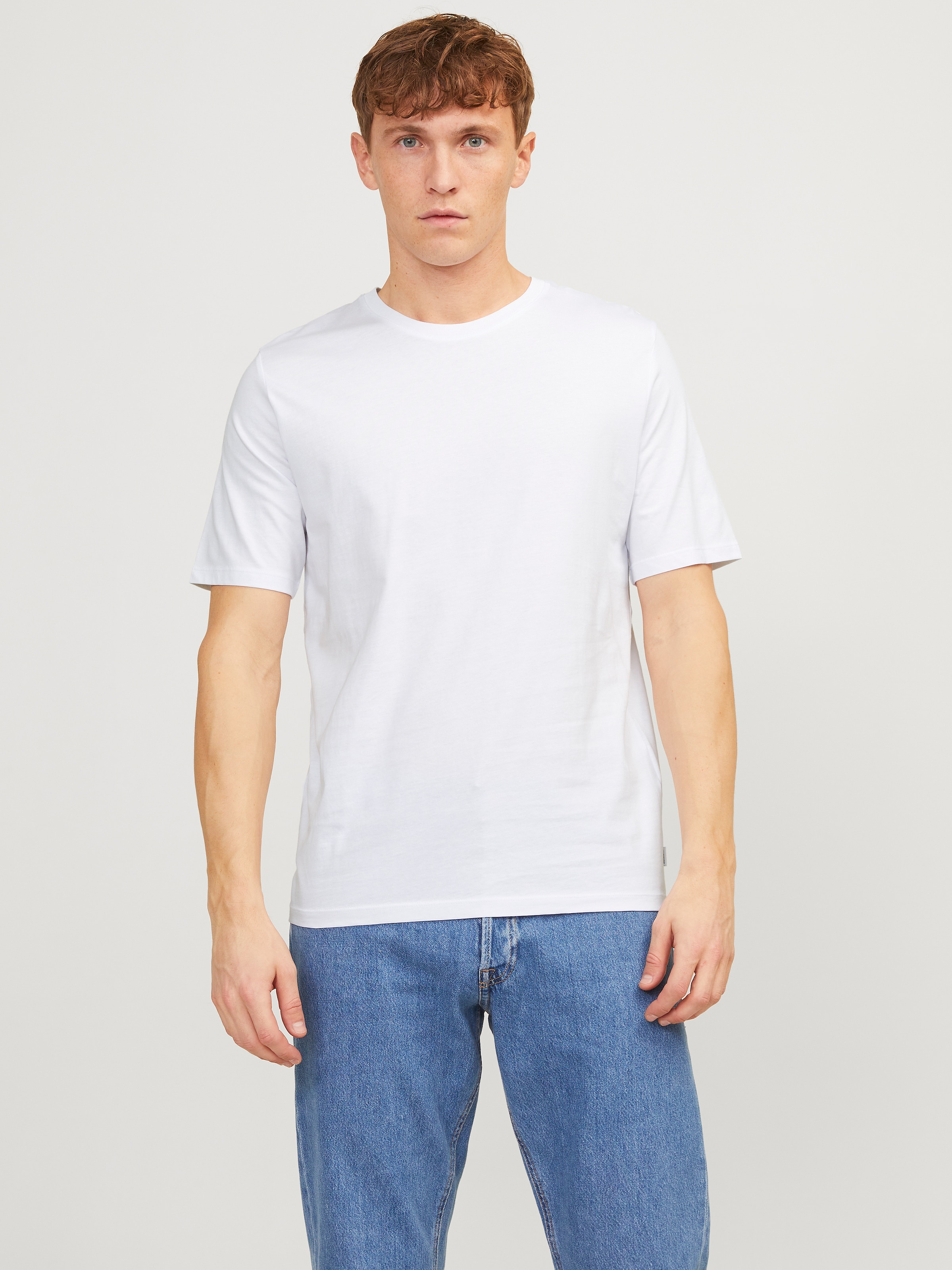 Jack & Jones T-Shirt »JJEORGANIC BASIC TEE SS O-NE 5PK MP NOOS« Packung, 5er-Pack, 5 Stk.