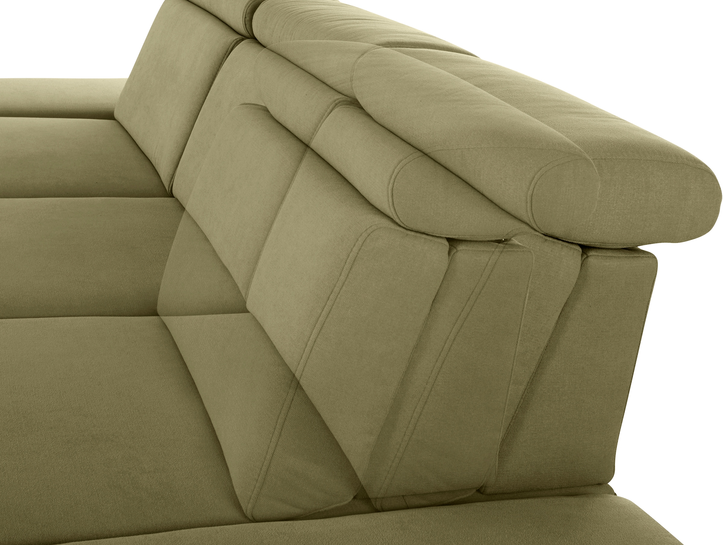 sit&more Ecksofa »Brisbane L-Form«, Fusshöhe 12 cm, inklusive Sitztiefen-, Armteil- und Kopfteilverstellung
