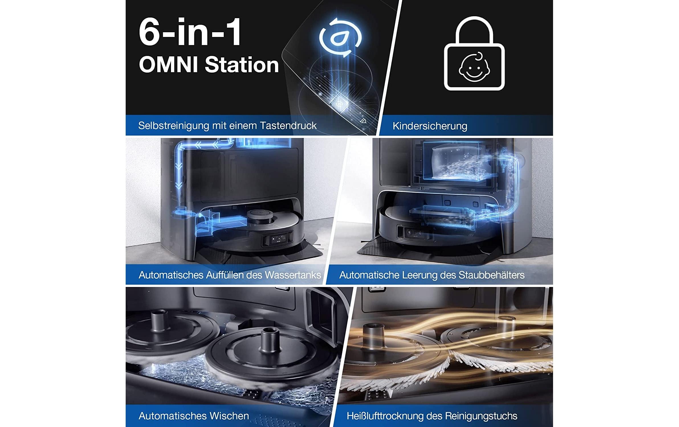 ECOVACS Nass-Trocken-Saugroboter »Deebot X1 OMNI«
