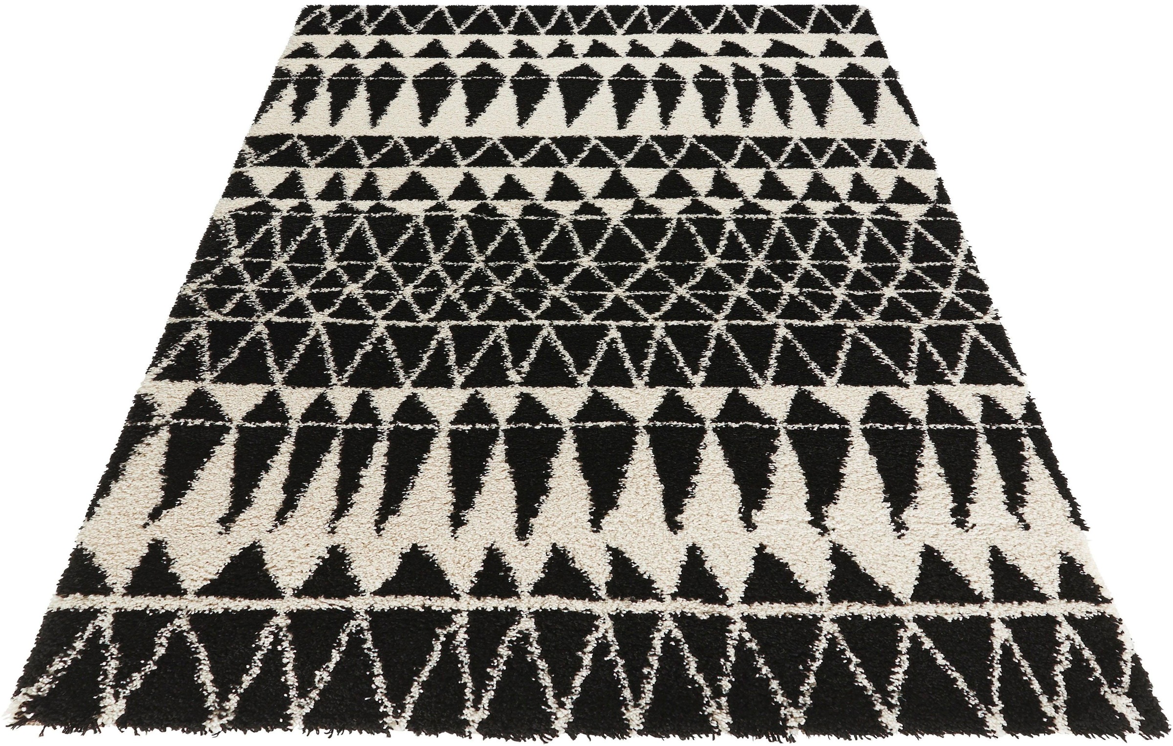 Image of MINT RUGS Hochflor-Teppich »Inspire«, rechteckig, 35 mm Höhe, Geometrisches Muster, weicher Flor im Scandi Look, Wohnzimmer, Schlafzimmer, Robust, Pflegeleicht bei Ackermann Versand Schweiz