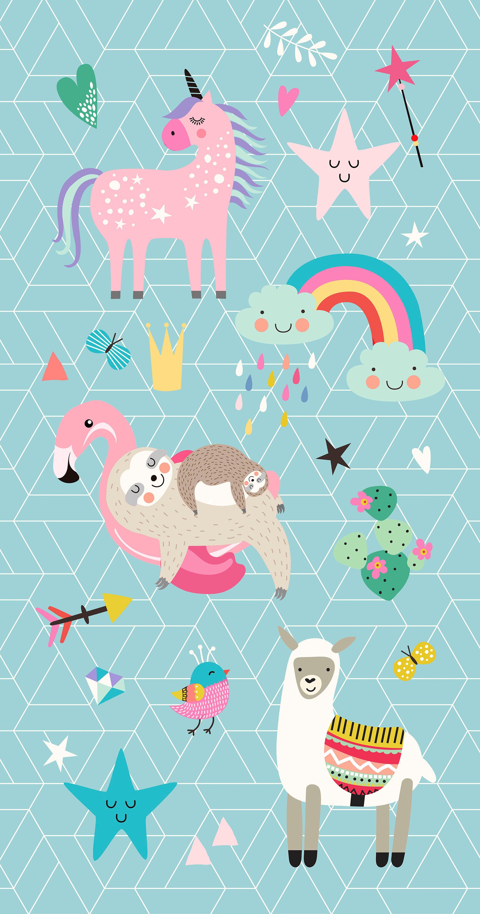 Image of good morning Strandtuch »Moody«, (1 St.), Badetuch, mit Einhorn, Regenbogen & Lama Motiv, trocknet schnell, Kinder bei Ackermann Versand Schweiz