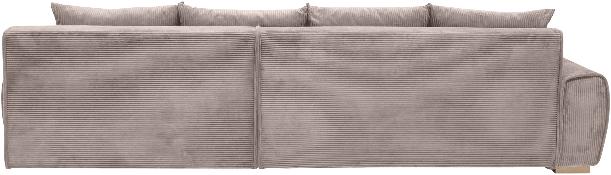 Home affaire Ecksofa »Katja L-Form, B: 325 cm - OTTO. Verlässliche Qualität.« mit Bettfunktion, Bettkasten & 4 Zierkissen