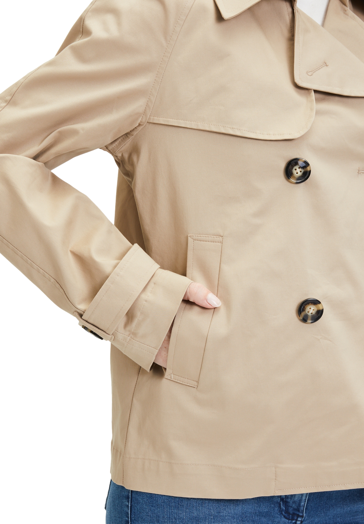 Amber & June Blouson, im Trenchcoat-Look