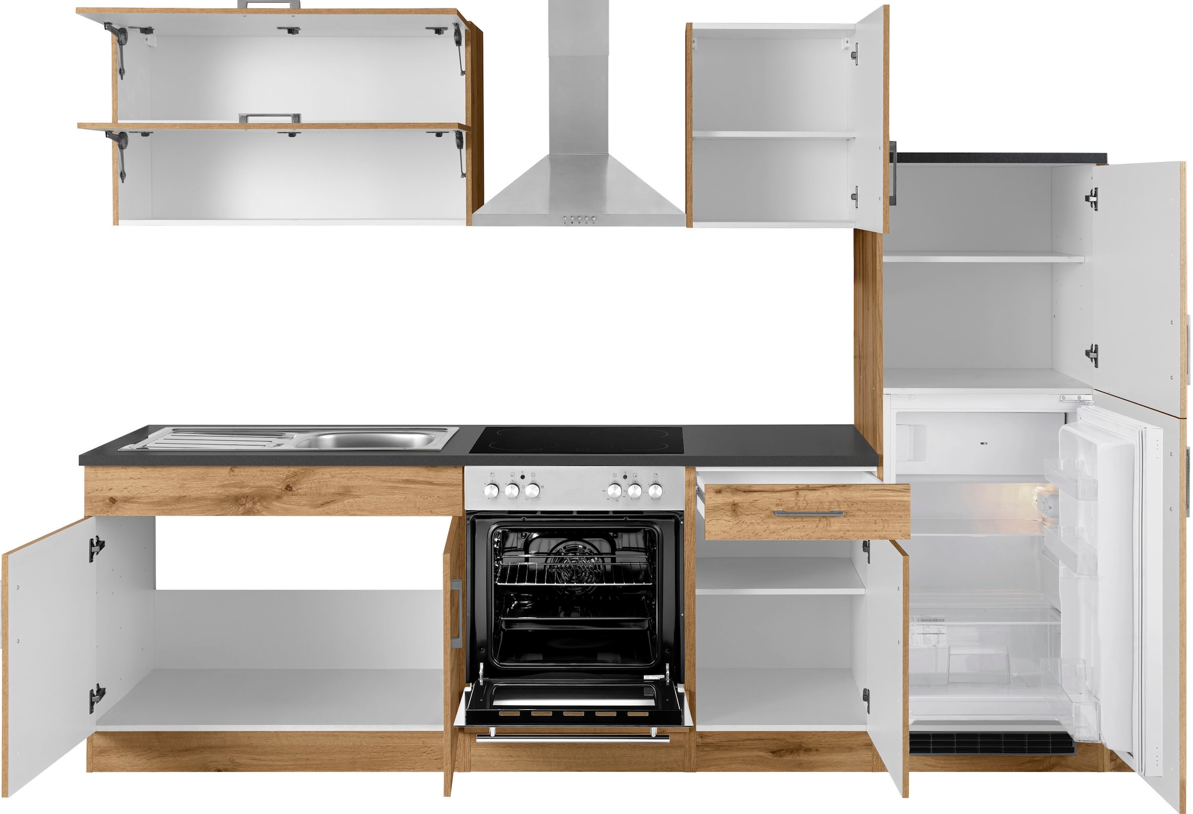 KOCHSTATION Kitchenette »KS-Colmar« sans appareils électriques, largeur 270 cm