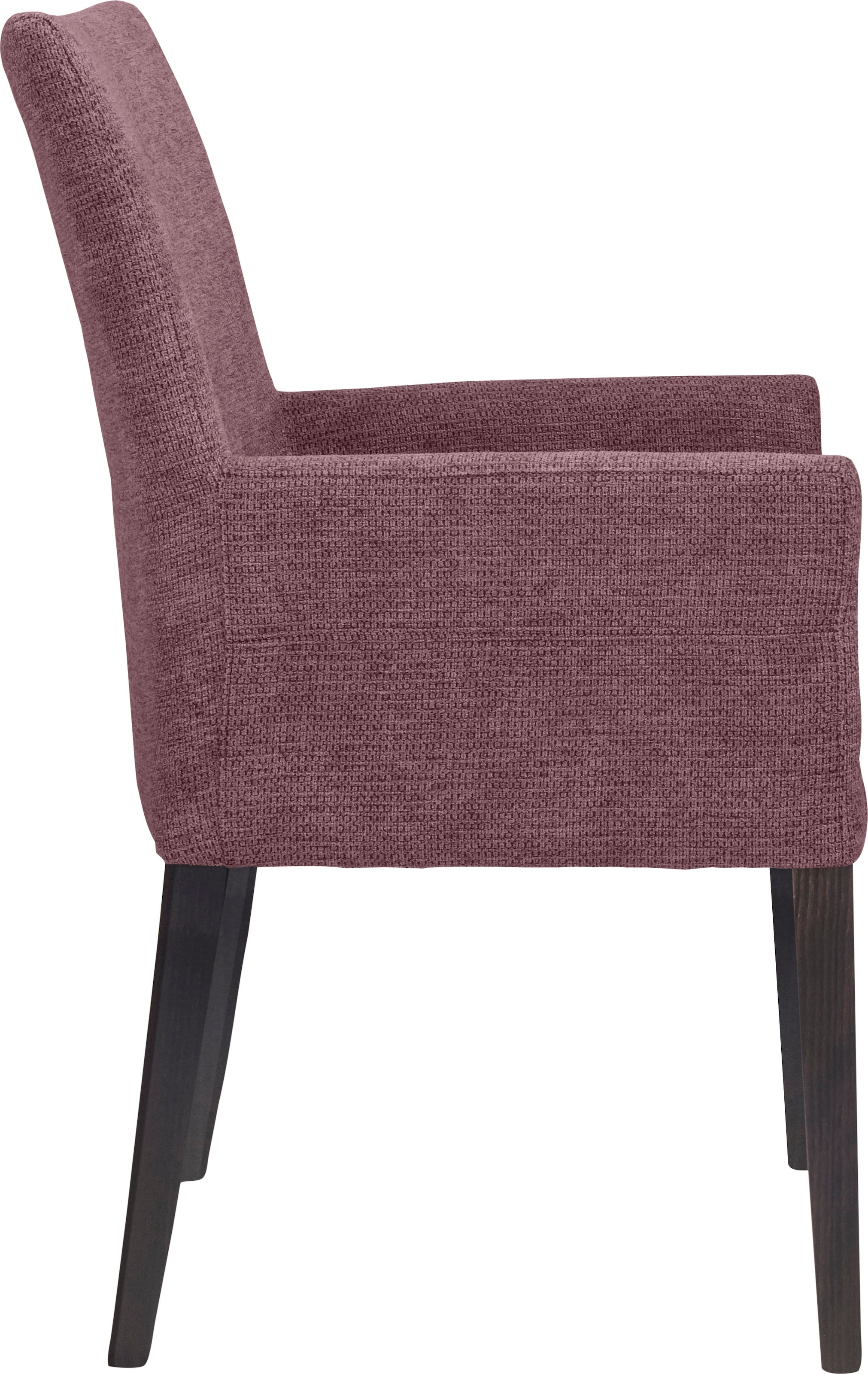 Home affaire Armlehnstuhl »Aspen« () Beine aus massiver Buche, wengefarben lackiert