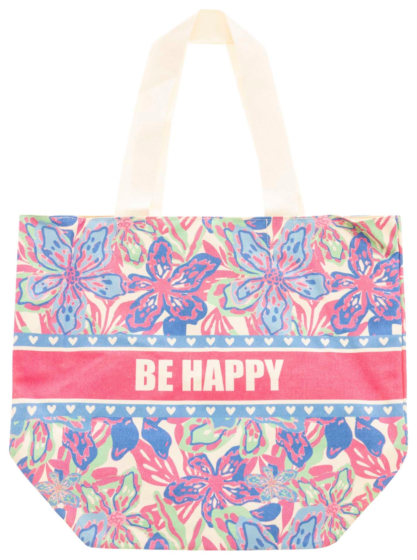 Image of Zwillingsherz Tragetasche Stofftasche mit Henkel, bunter Mustermix