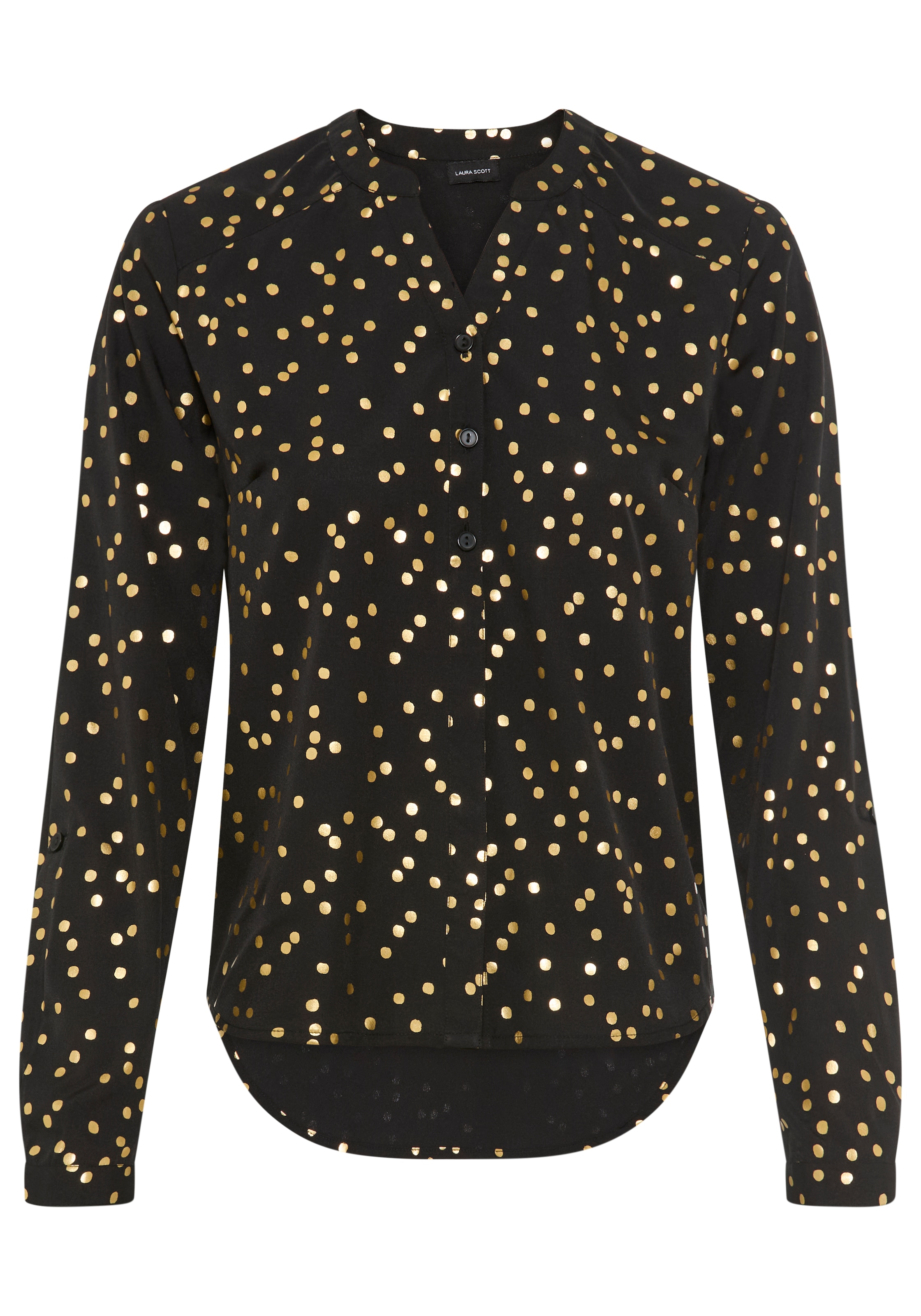 Laura Scott Langarmbluse mit Glitzerdruck