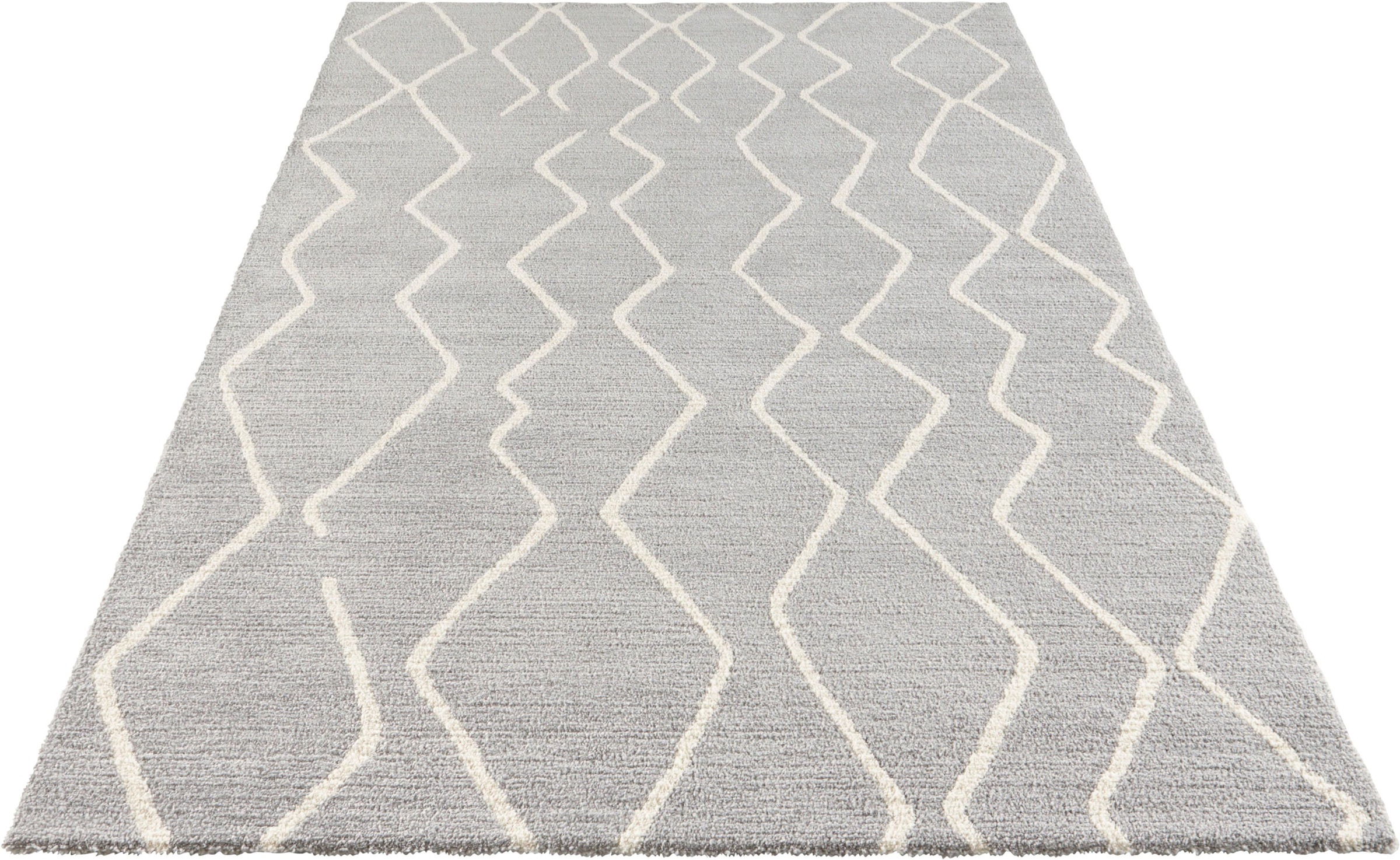 Image of ELLE DECORATION Teppich »Vienne«, rechteckig, 14 mm Höhe, Besonders weicher Flor, Skandi Look, Schlicht, Wohnzimmer, Schlafzimmer, Arbeitszimmer, Robust, Pflegeleicht, Linien bei Ackermann Versand Schweiz