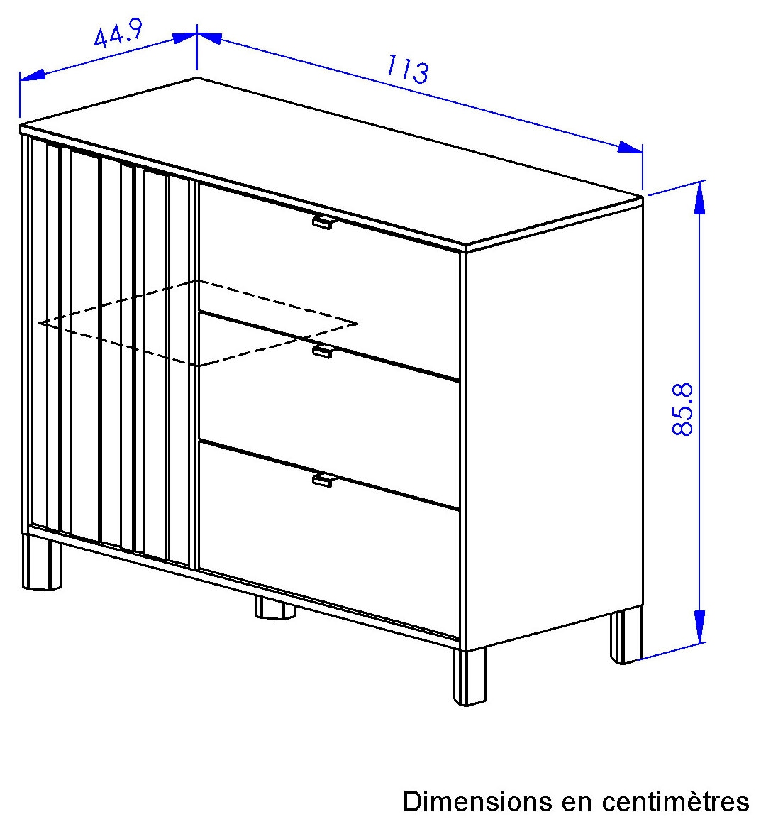 Gami Set complet pour chambre de bébé »Set N°2 Calypso« 5 cuis tlg. Ein Schlafzimmer mit viel Stauraum