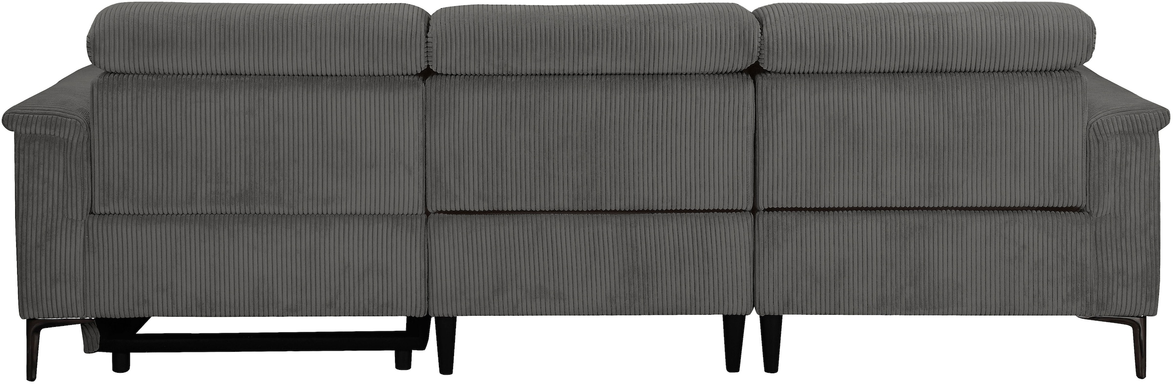 GOODproduct Ecksofa »LUND Cord, L-Form, 261 cm, man. o. elektr. Relaxfunktion (mit USB-A)« USB-C bei elektrischer Variante und Kopfteilverstellung