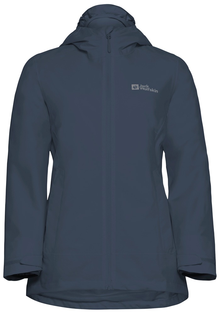 Jack Wolfskin 3-in-1-Funktionsjacke »MOONRISE 3IN1 JKT W«, mit Kapuze, mit wasserabweisenden Reissverschlüssen