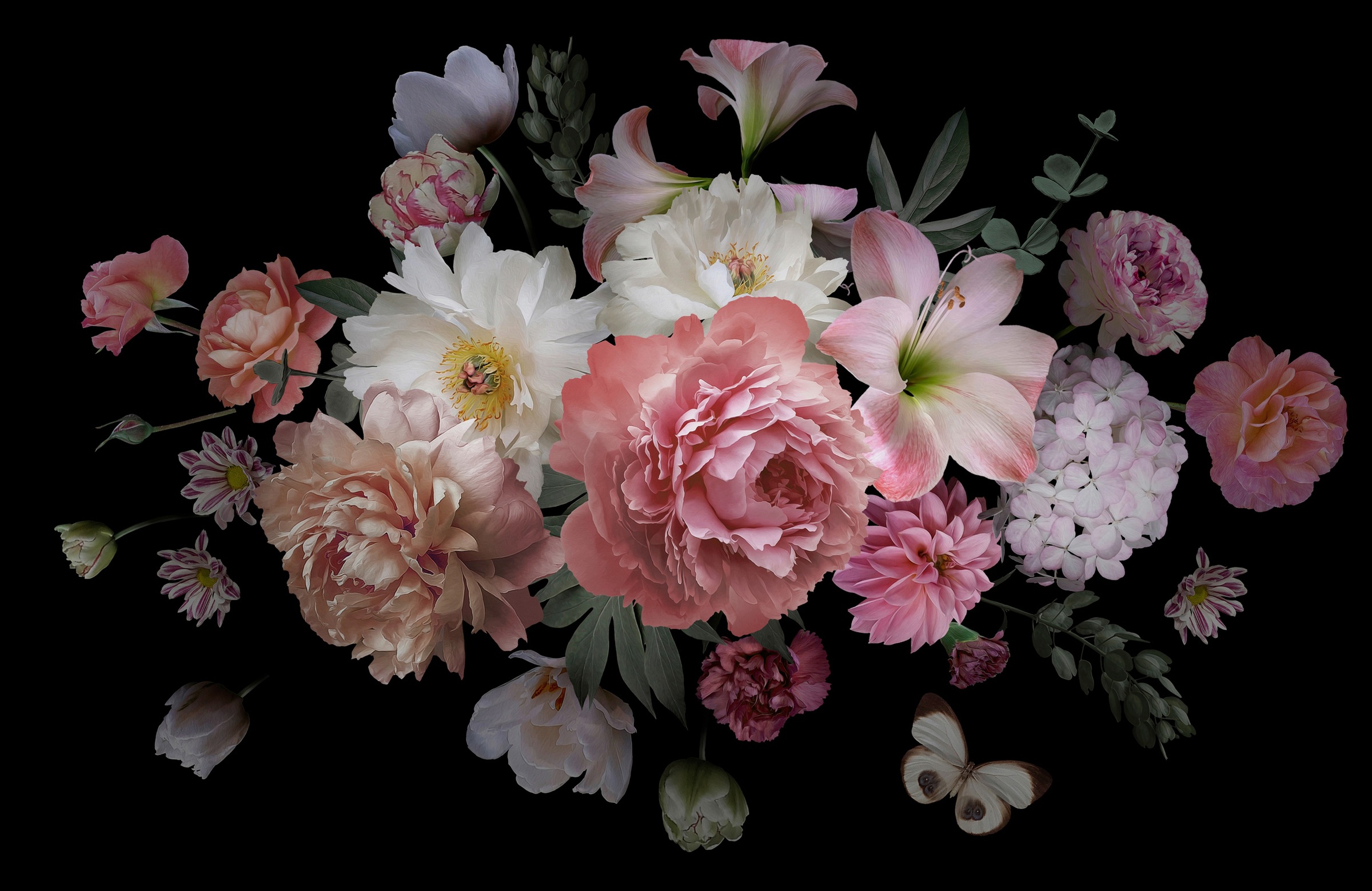 Image of Papermoon Fototapete »BLUMENARRANGEMENT«, Vliestapete, hochwertiger Digitaldruck, inklusive Kleister bei Ackermann Versand Schweiz