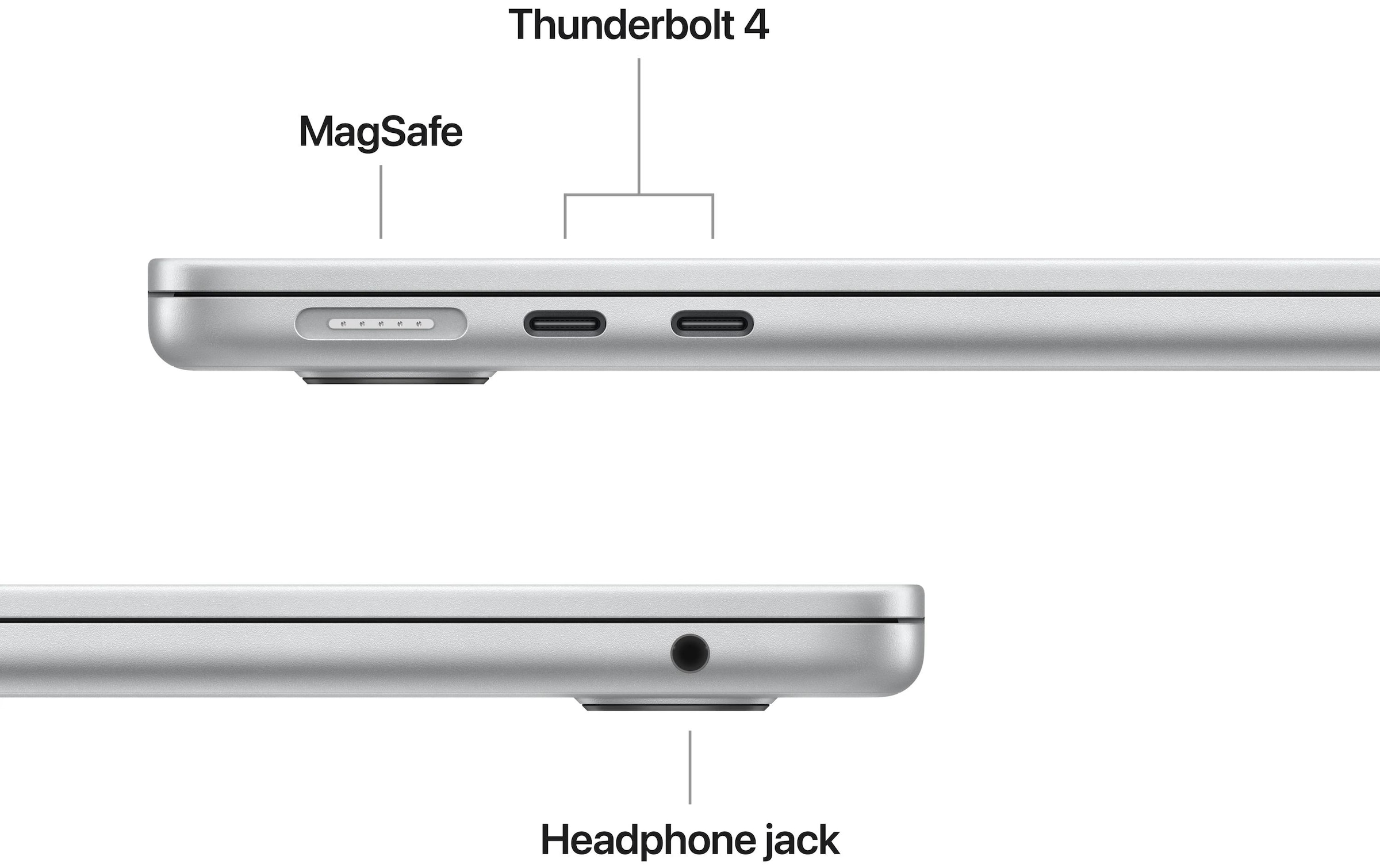Apple Notebook »Air 13 2025 M4 10C GPU / 16 GB / 512 GB Silberfarben«