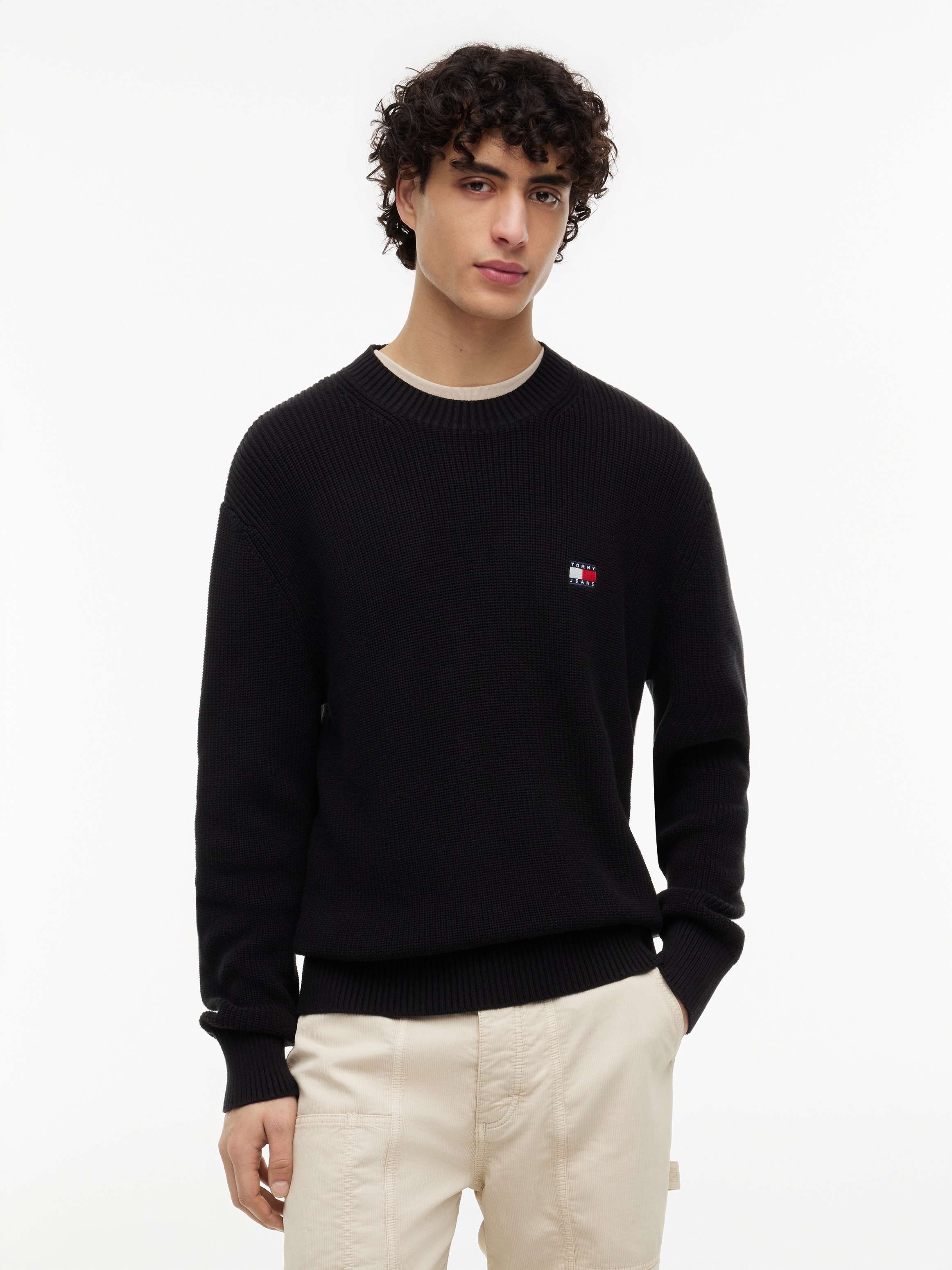 Image of Tommy Jeans Strickpullover "TJM REGULAR BADGE SWEATER"