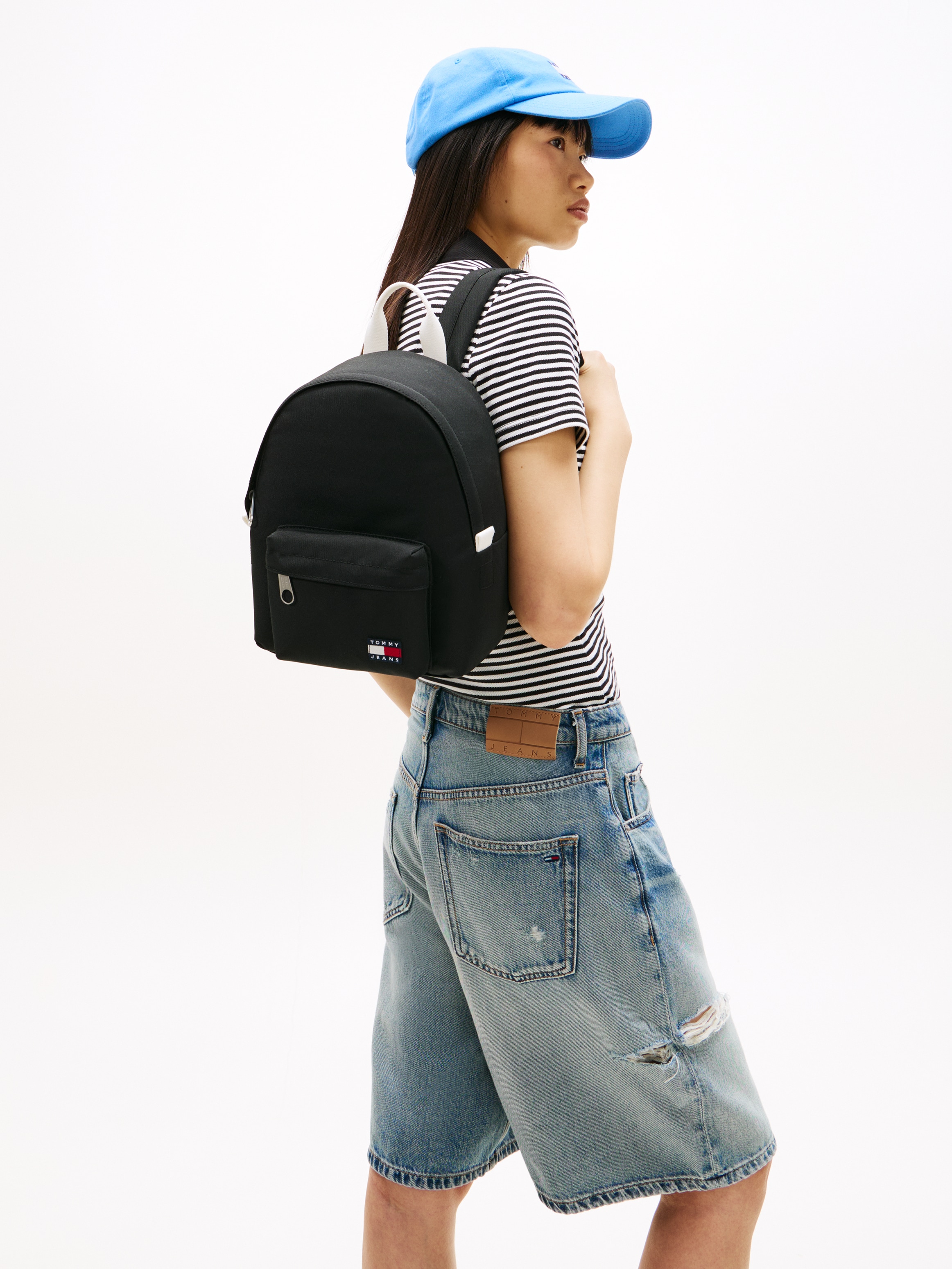 Tommy Jeans Sac à dos de ville »TJW ESS DAILY DOME BACKPACK« Sac à dos de voyage unisexe, sac de loisirs avec poignée contrastée