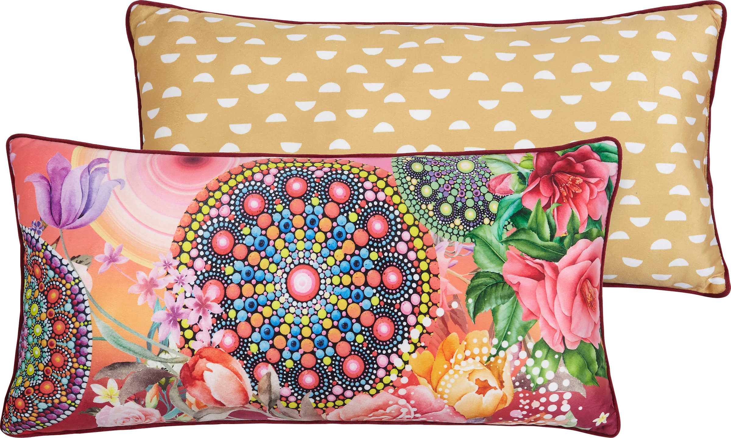 Image of hip Dekokissen »Nevine«, (1 St., 1 30x60 cm Dekokissen-Mit Biese), mit Mandala bei Ackermann Versand Schweiz