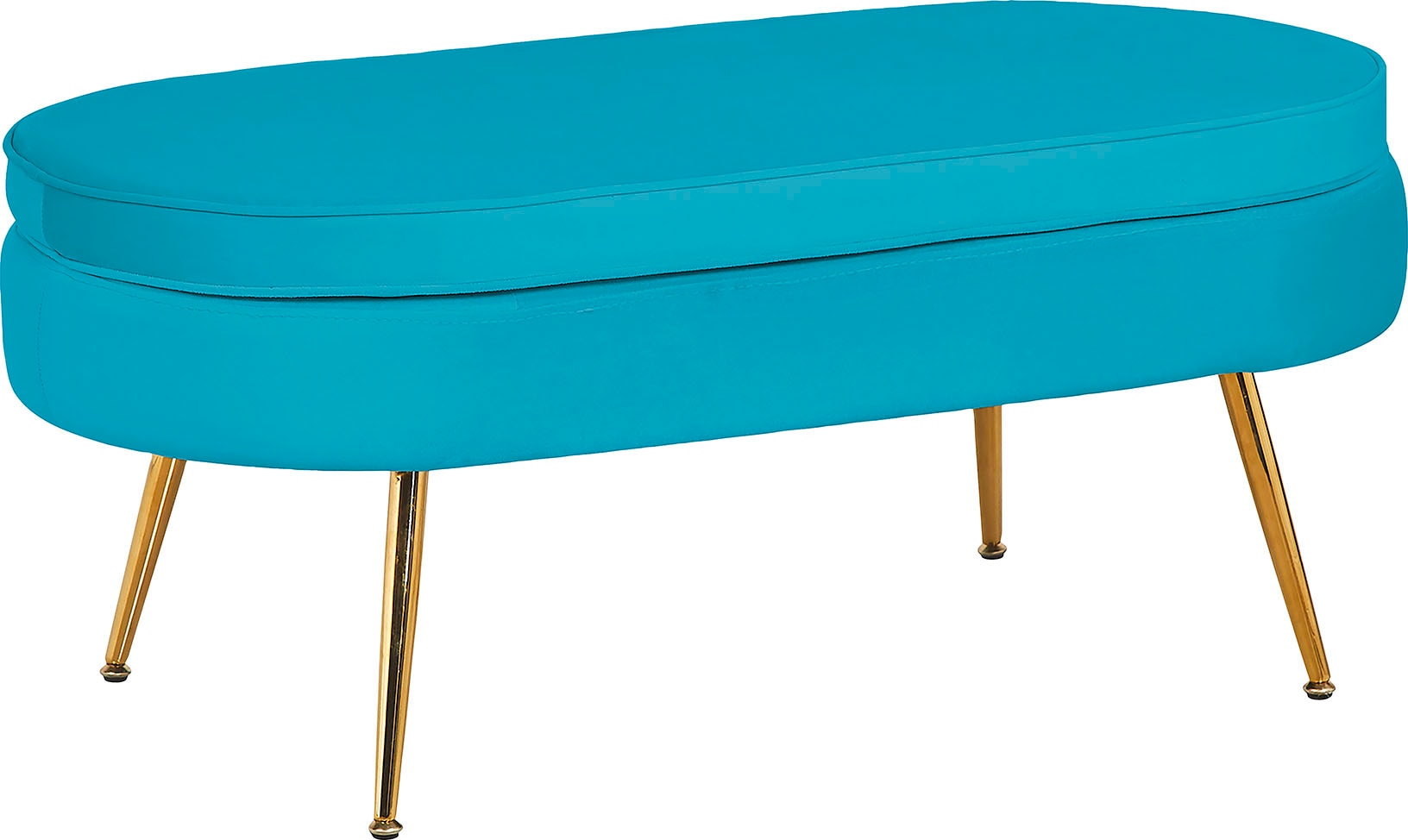 SalesFever Polsterhocker »Clam«, oval, Breite 99 cm