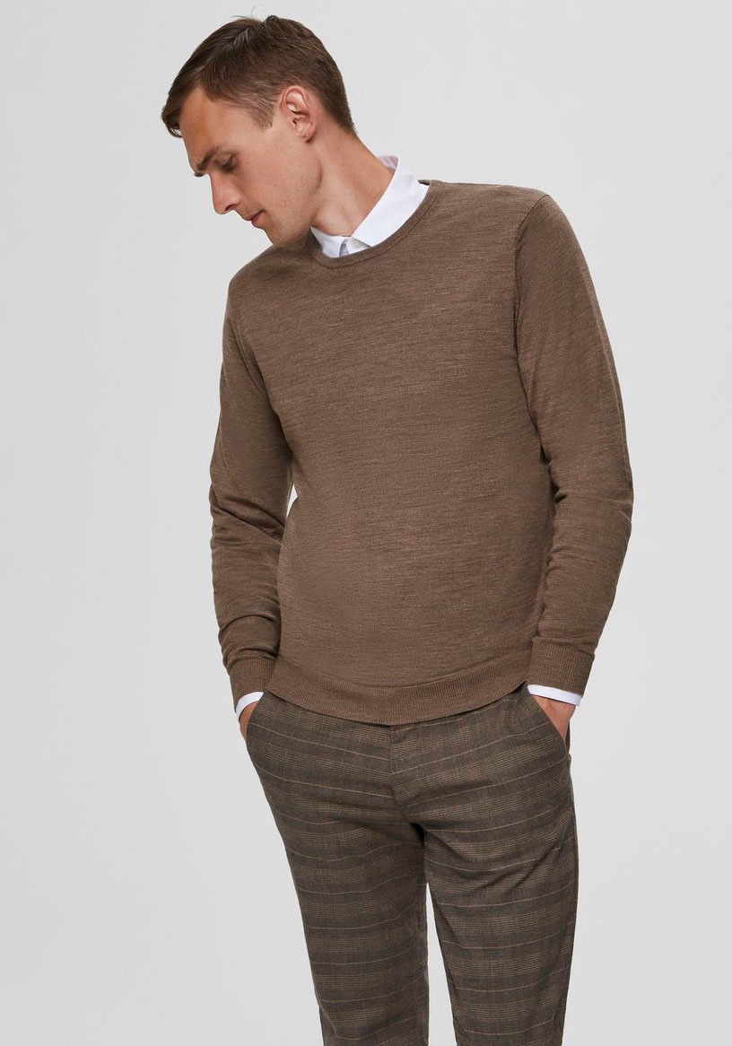 Image of SELECTED HOMME Rundhalspullover »TOWER NEW MERINO CREW NECK« bei Ackermann Versand Schweiz