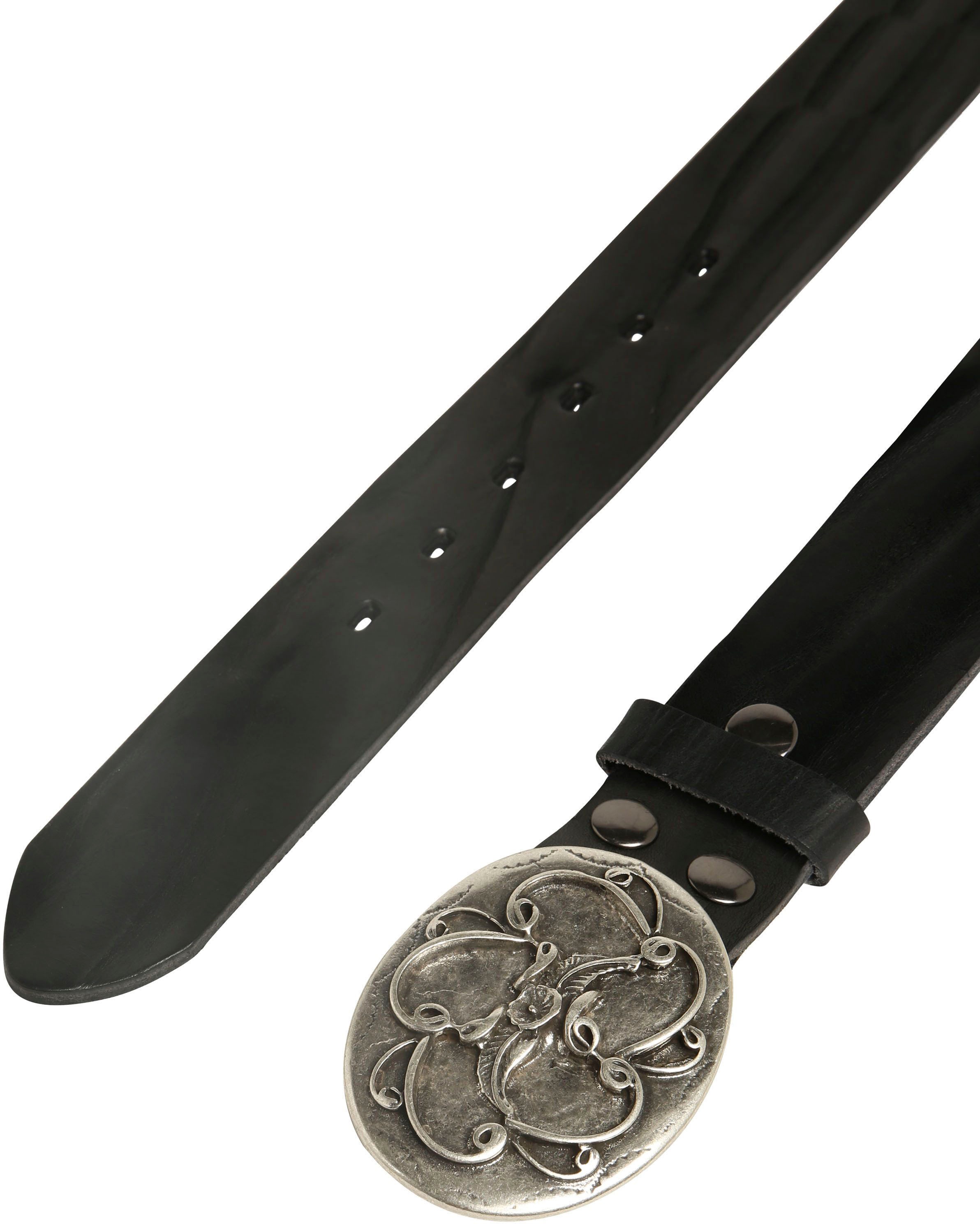 Rettungsring Gürtel Ledergürtel Schliesse mit floralem Design