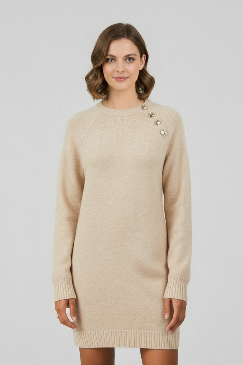 ONLY Robe midi »ONLEMMA LIFE LS BUTTON ONEC DRESS CC KNT« Sommerkleid